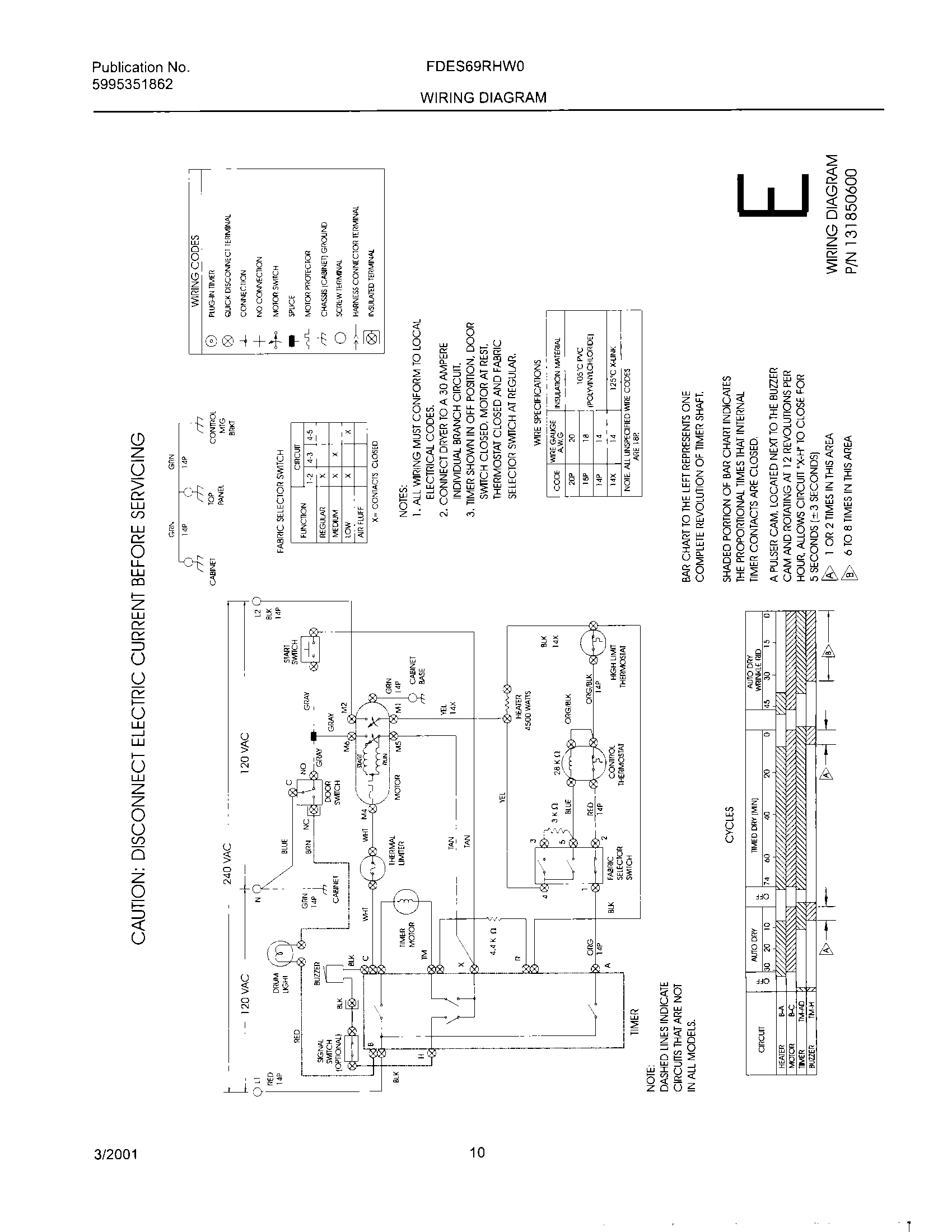 10 - 131850600 WIRING DIAGRAM