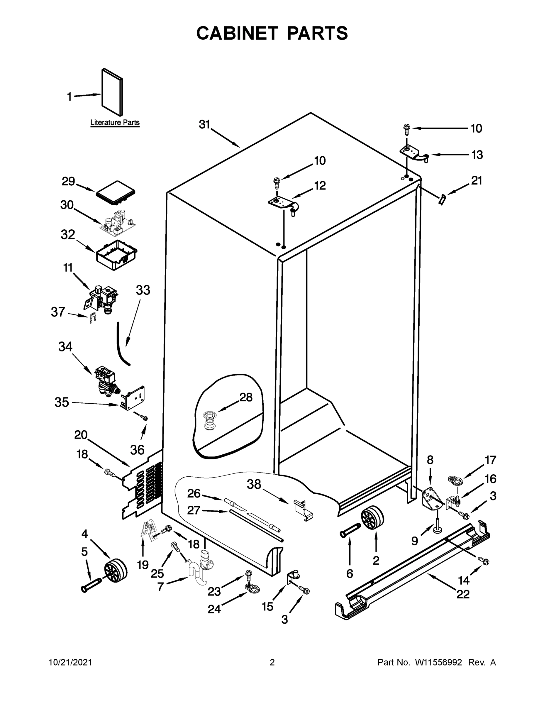 02 - CABINET PARTS