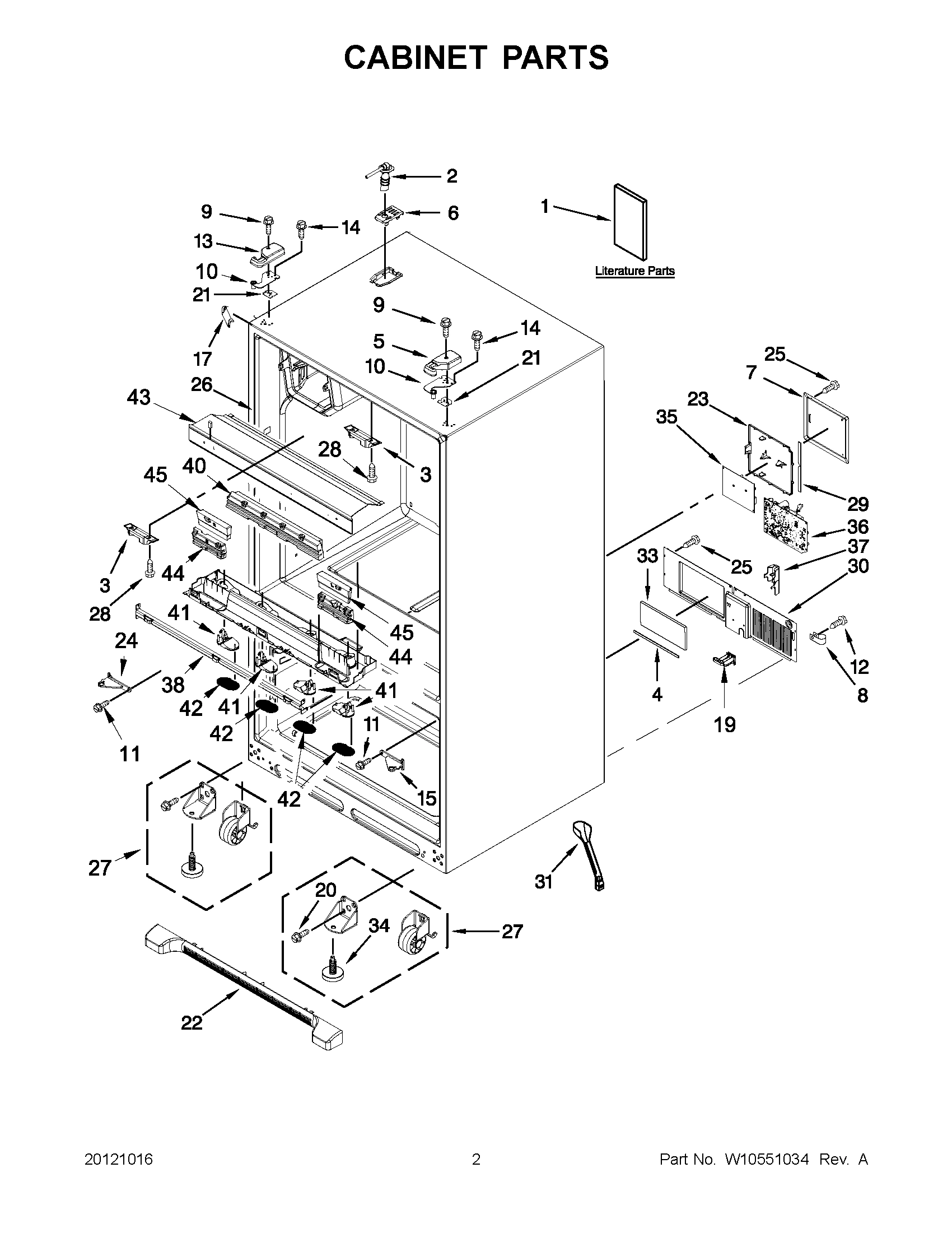 01 - CABINET PARTS
