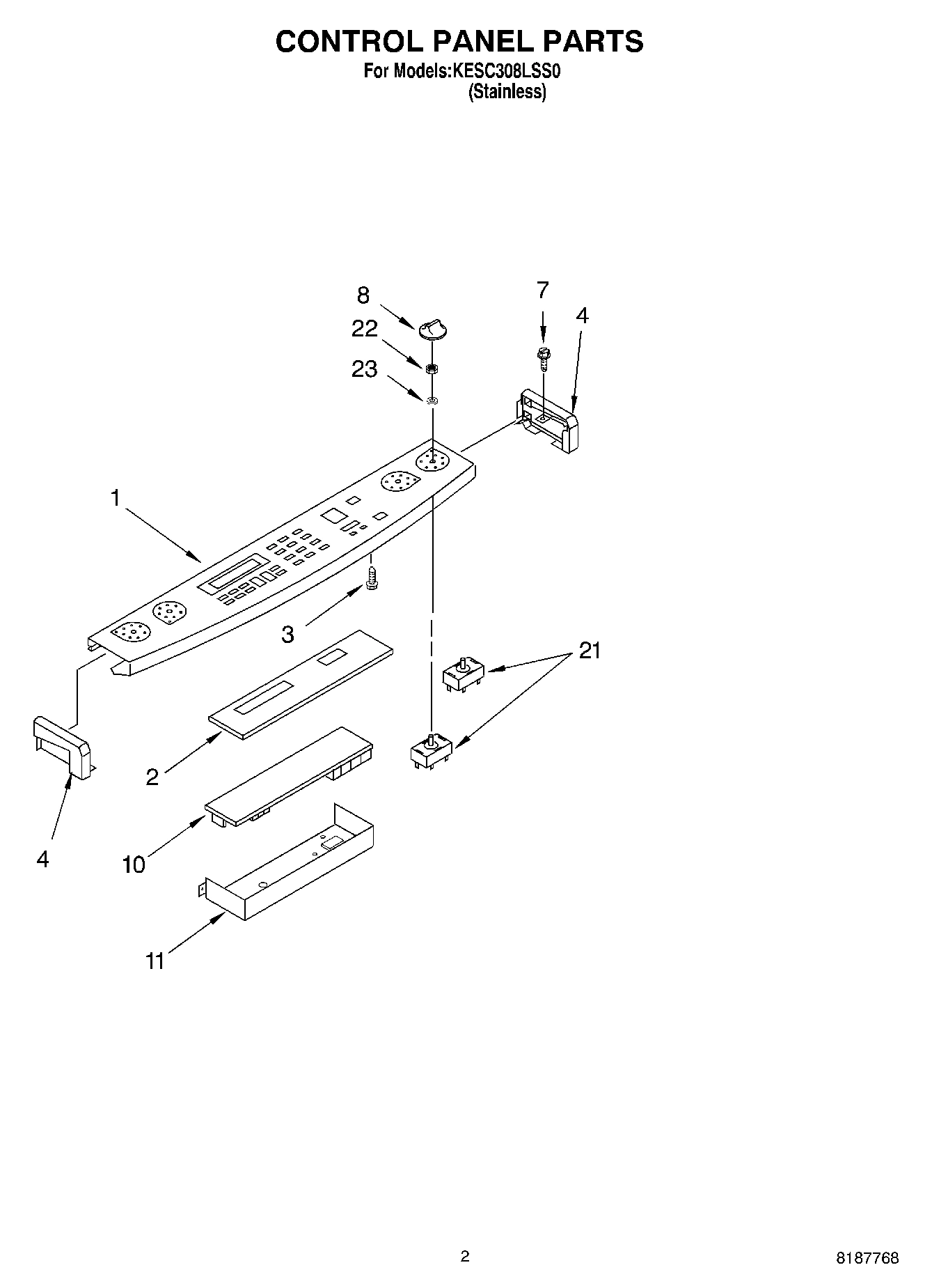02 - CONTROL PANEL PARTS
