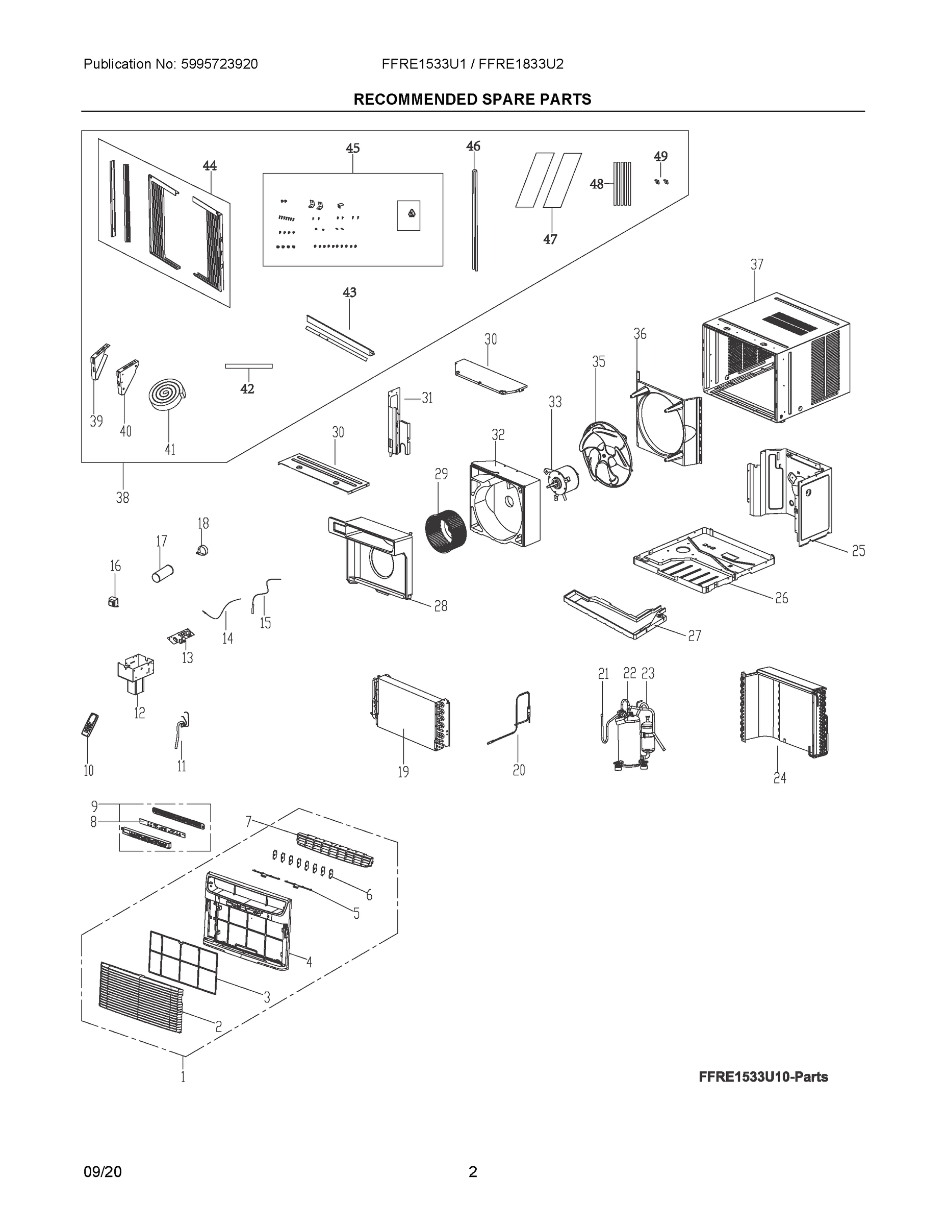 02 - RECOMMENDED SPARE PARTS