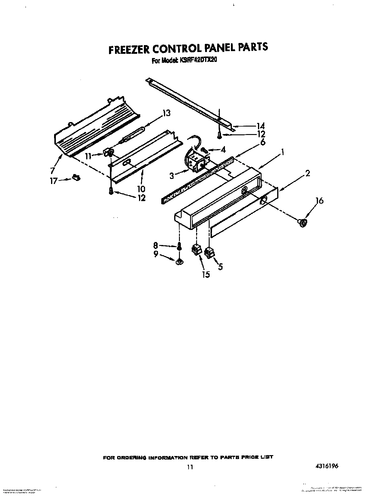 08 - FREEZER CONTROL PANEL
