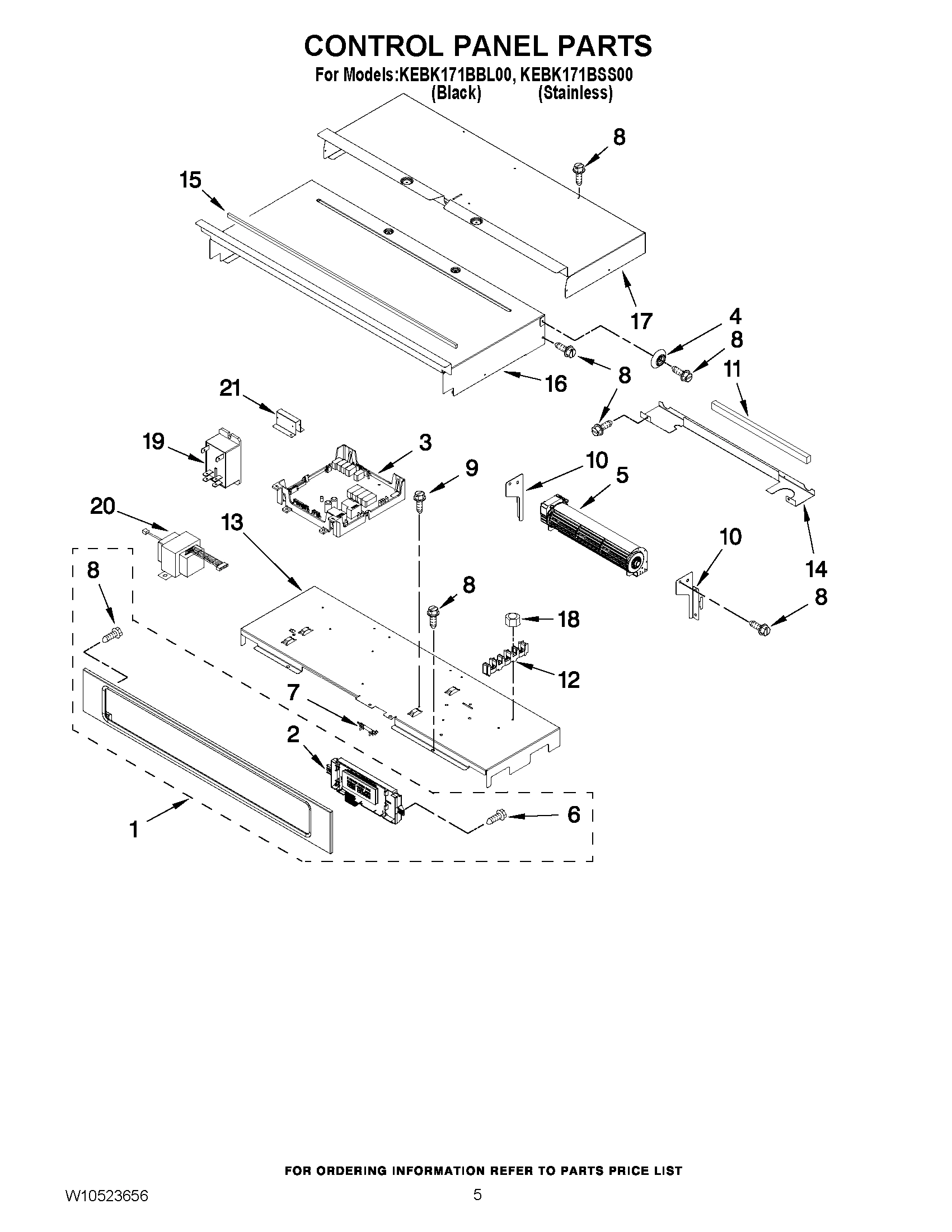 04 - CONTROL PANEL PARTS