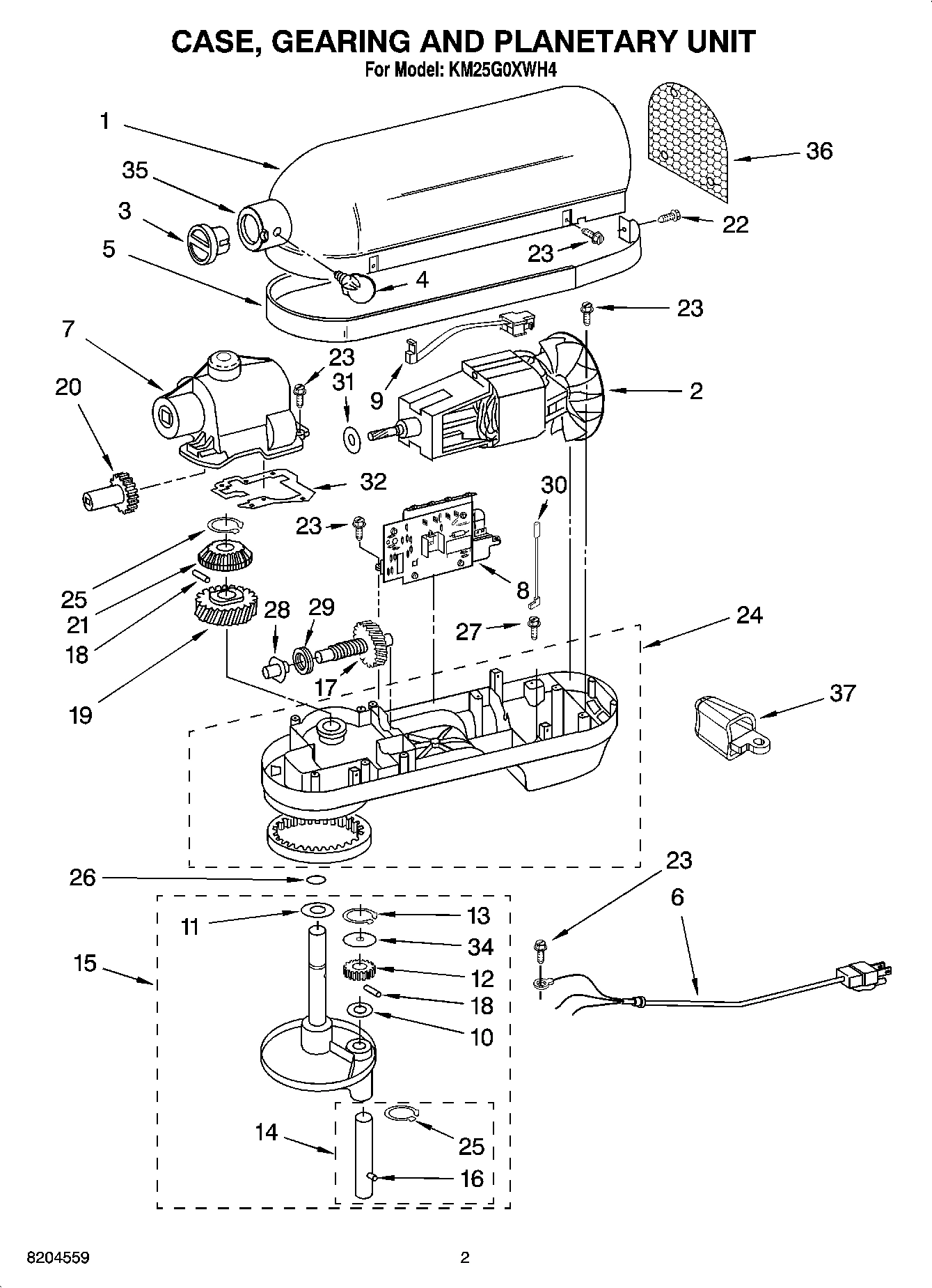 01 - CASE, GEARING AND PLANETARY UNIT