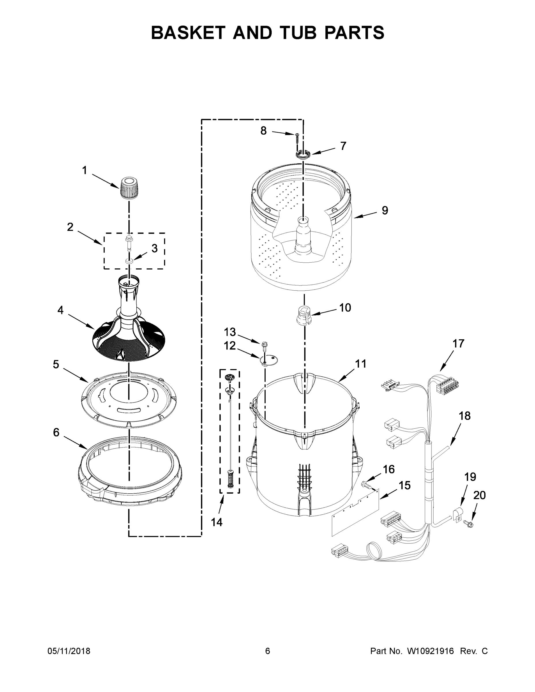 04 - BASKET AND TUB PARTS