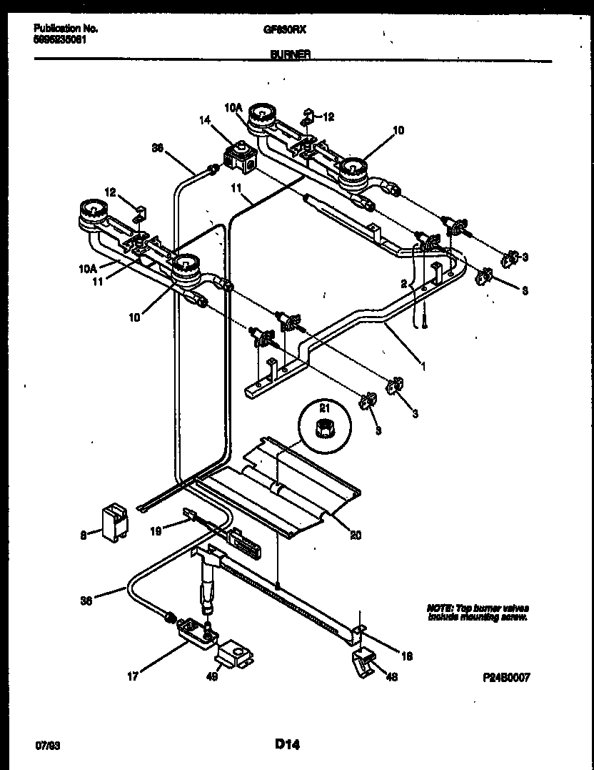 03 - BURNER, MANIFOLD AND GAS CONTROL