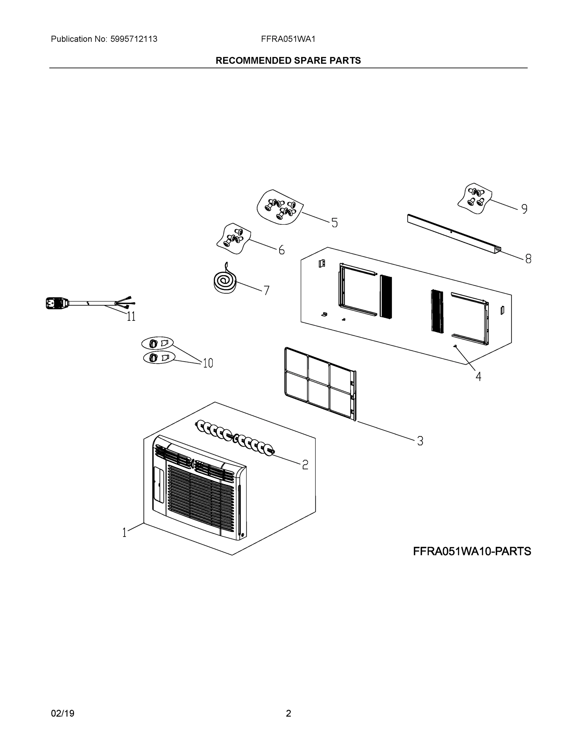 02 - RECOMMENDED SPARE PARTS