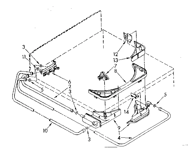 BLEACH, DETERGENT AND RINSE DISPENSER PARTS