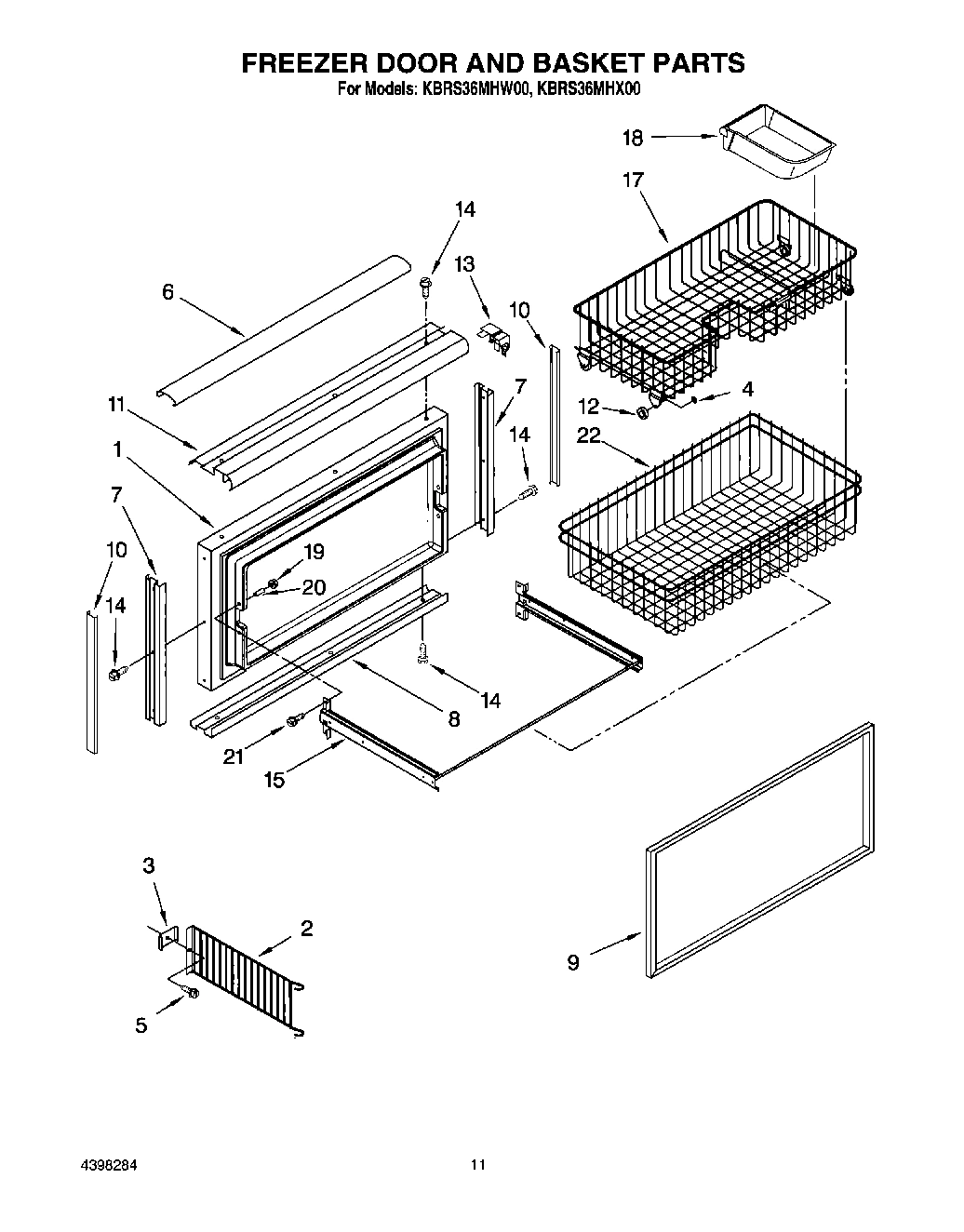 07 - FREEZER DOOR AND BASKET