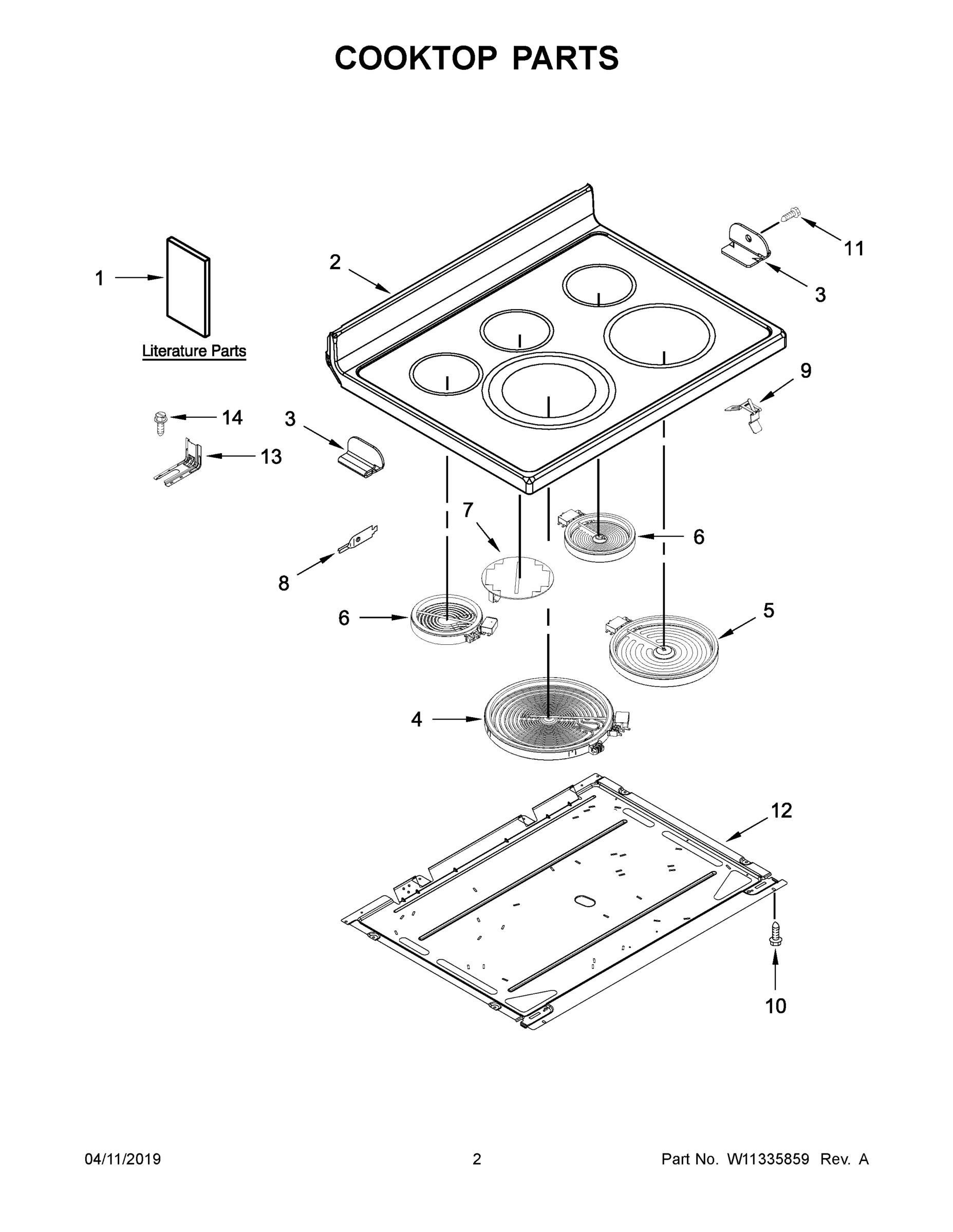 02 - COOKTOP PARTS
