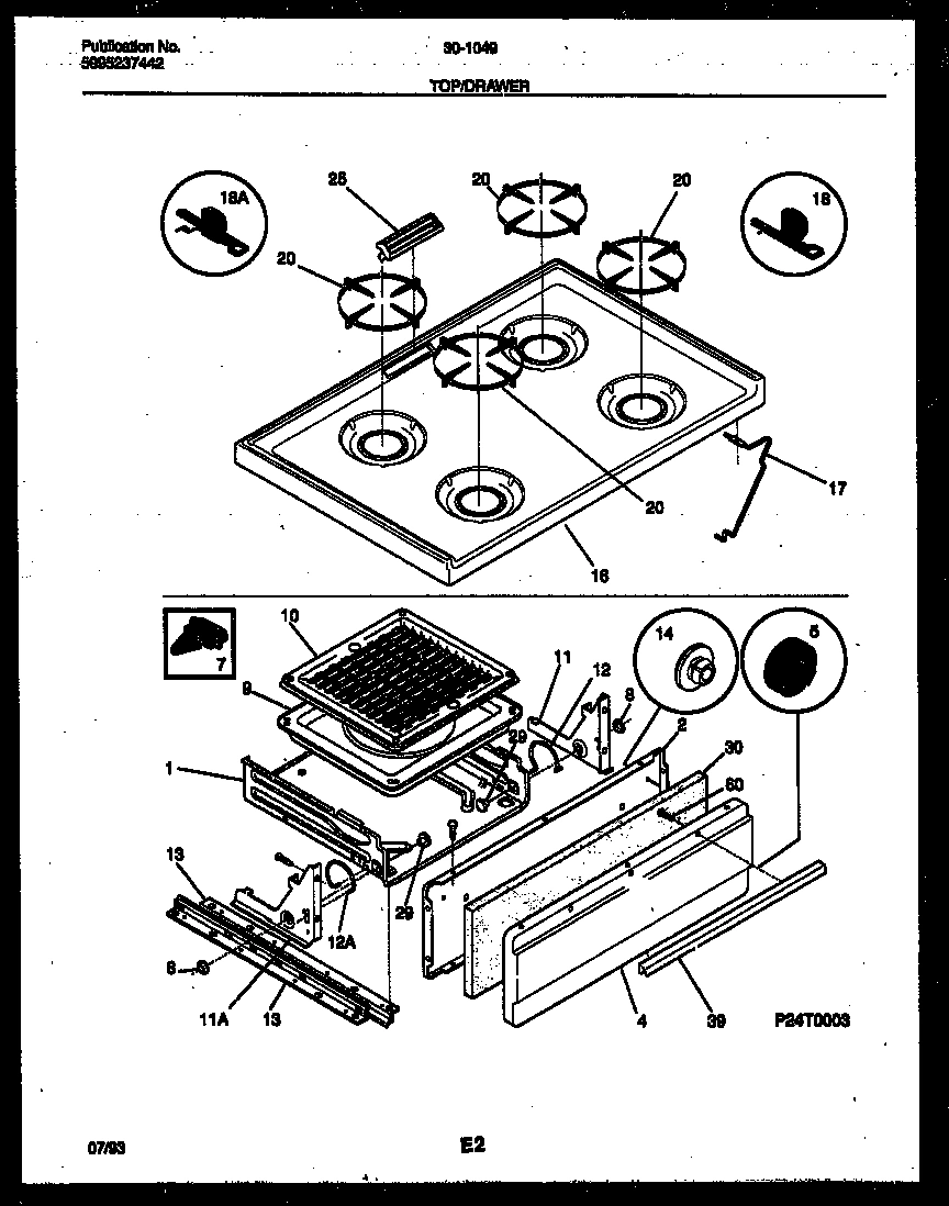 05 - COOKTOP AND BROILER DRAWER PARTS