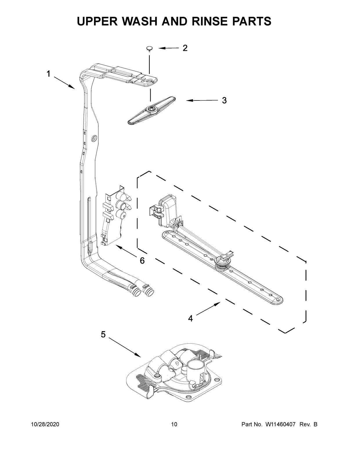 06 - UPPER WASH AND RINSE PARTS