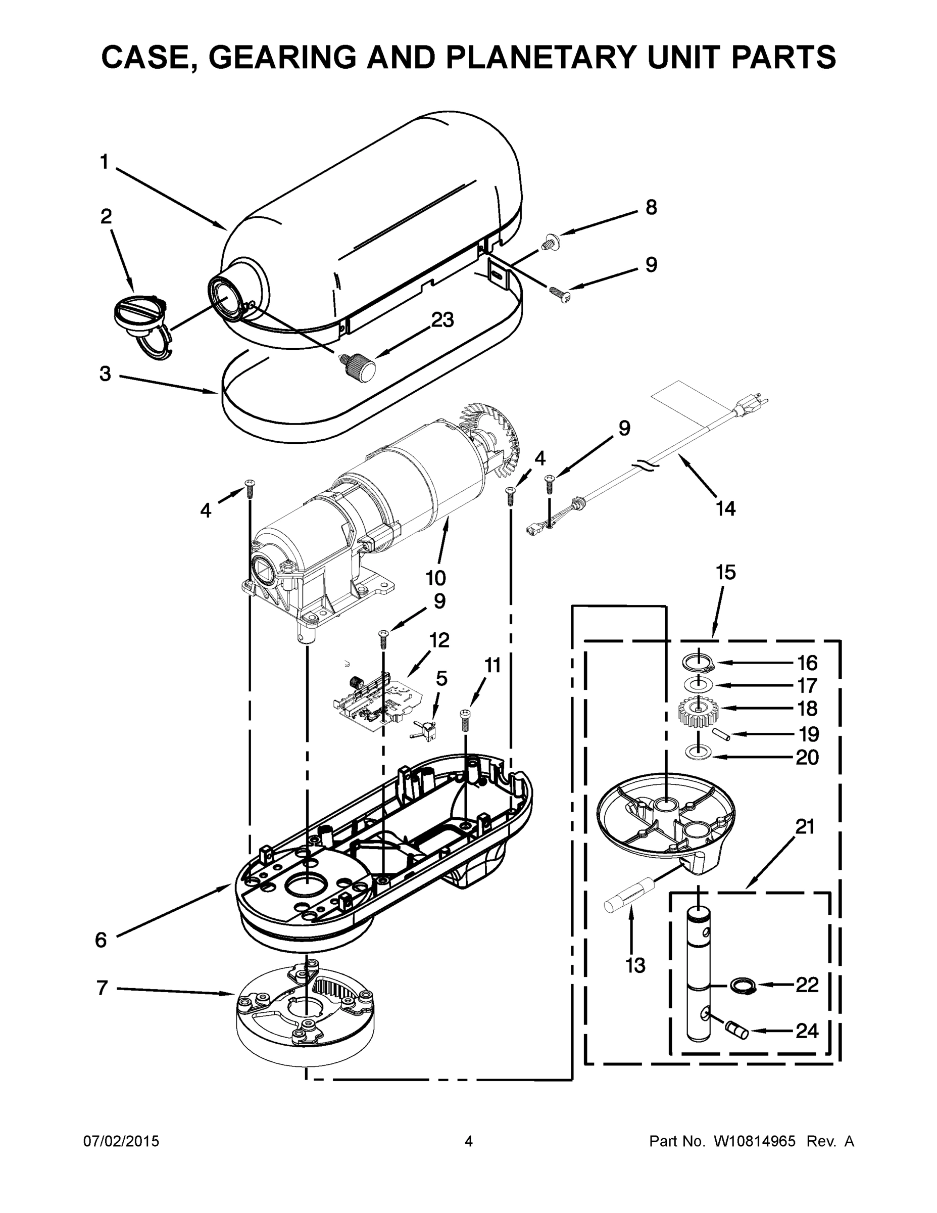 03 - CASE, GEARING AND PLANETARY UNIT PARTS