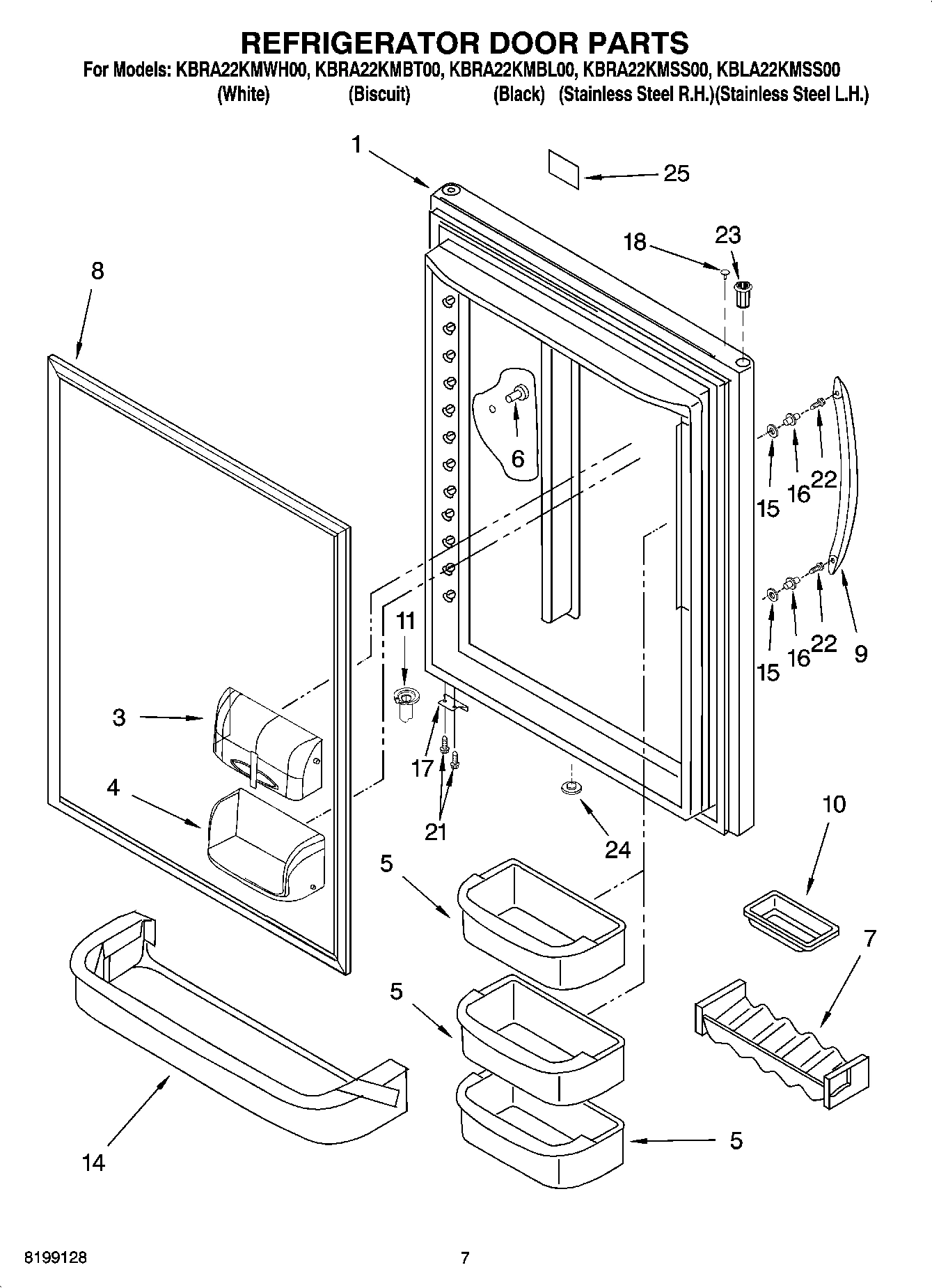05 - REFRIGERATOR DOOR PARTS