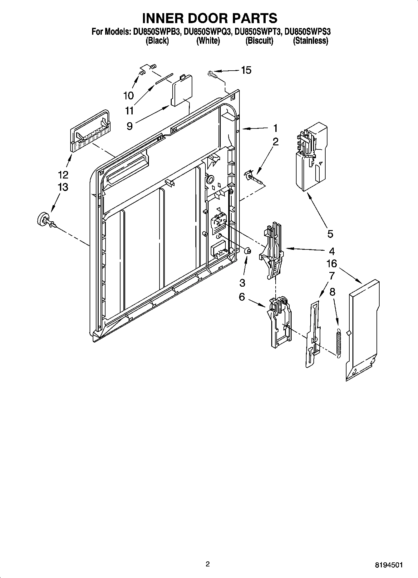 02 - INNER DOOR PARTS