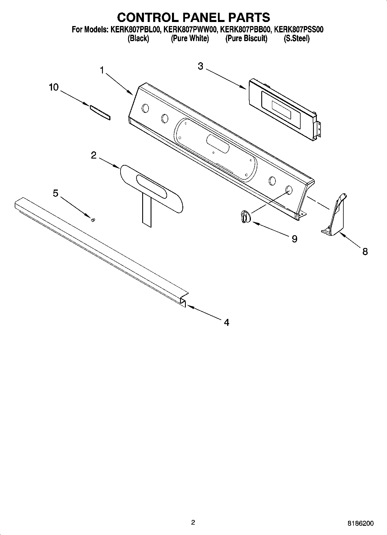02 - CONTROL PANEL PARTS