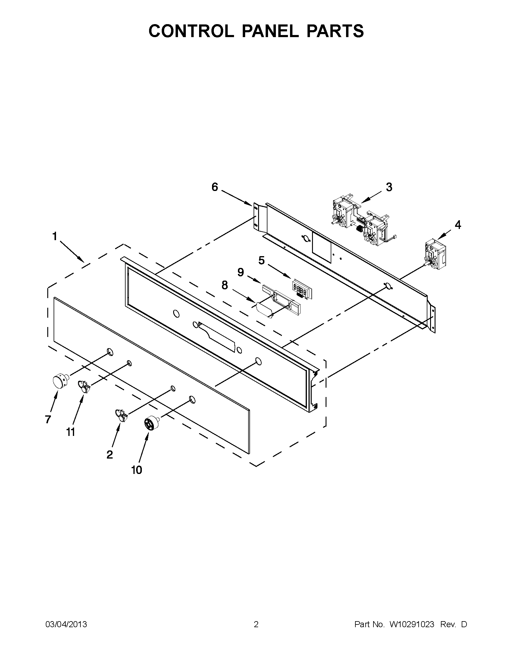 01 - CONTROL PANEL PARTS