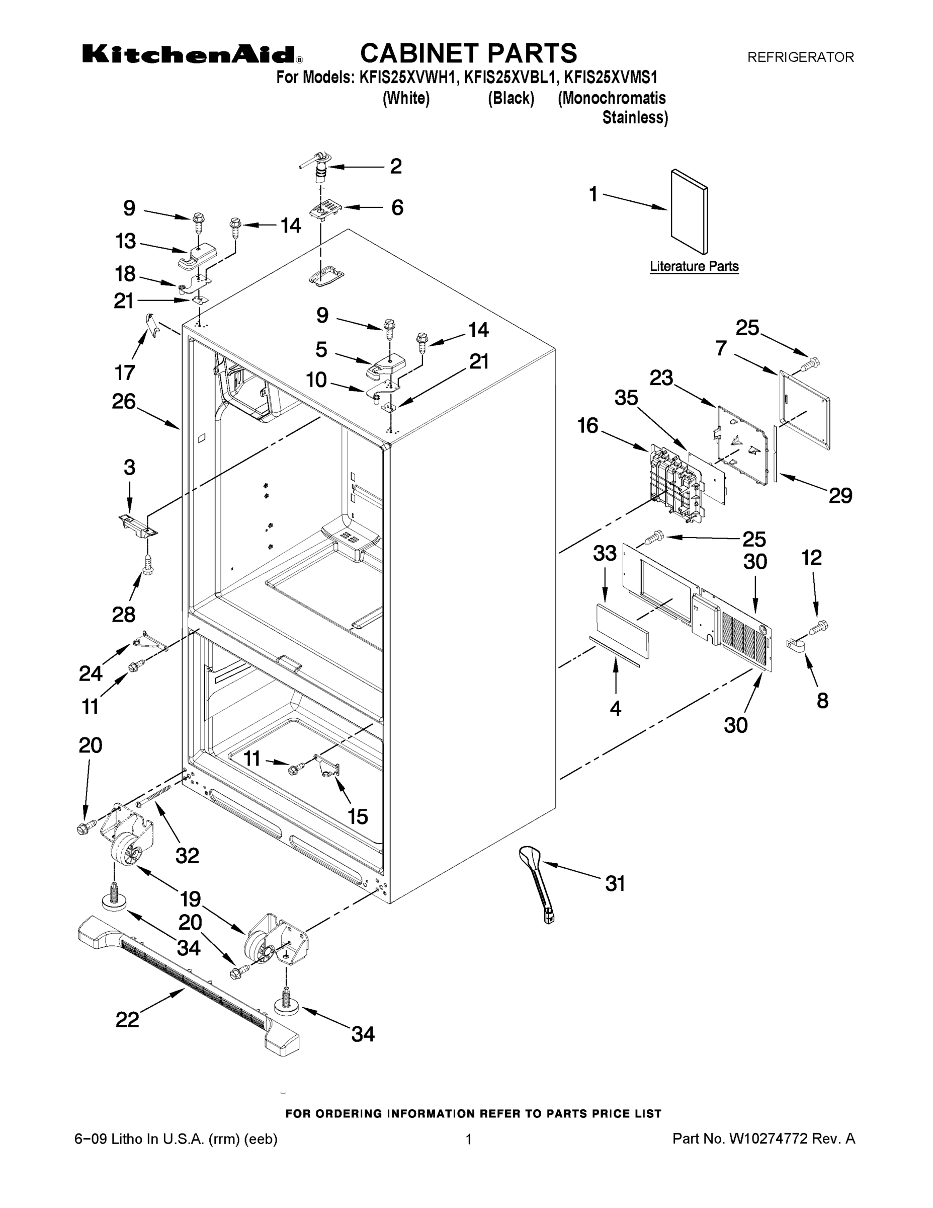 01 - CABINET PARTS