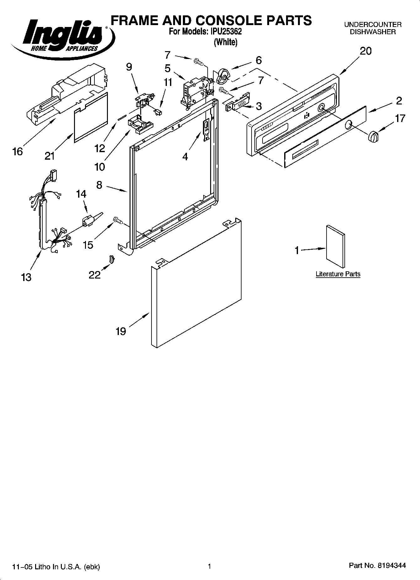 01 - FRAME AND CONSOLE PARTS