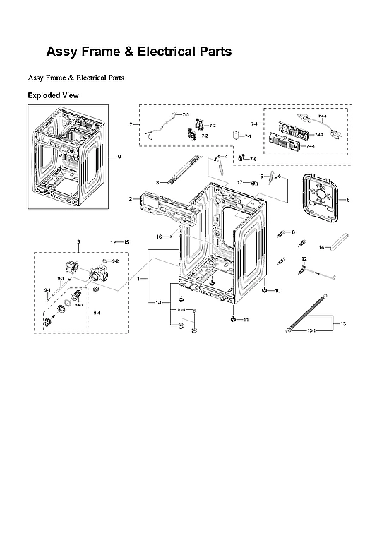 Frame & Electrical Parts Assembly
