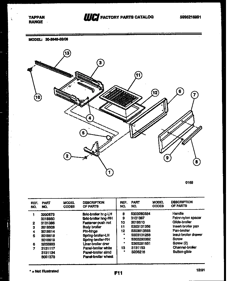 03 - BROILER DRAWER PARTS