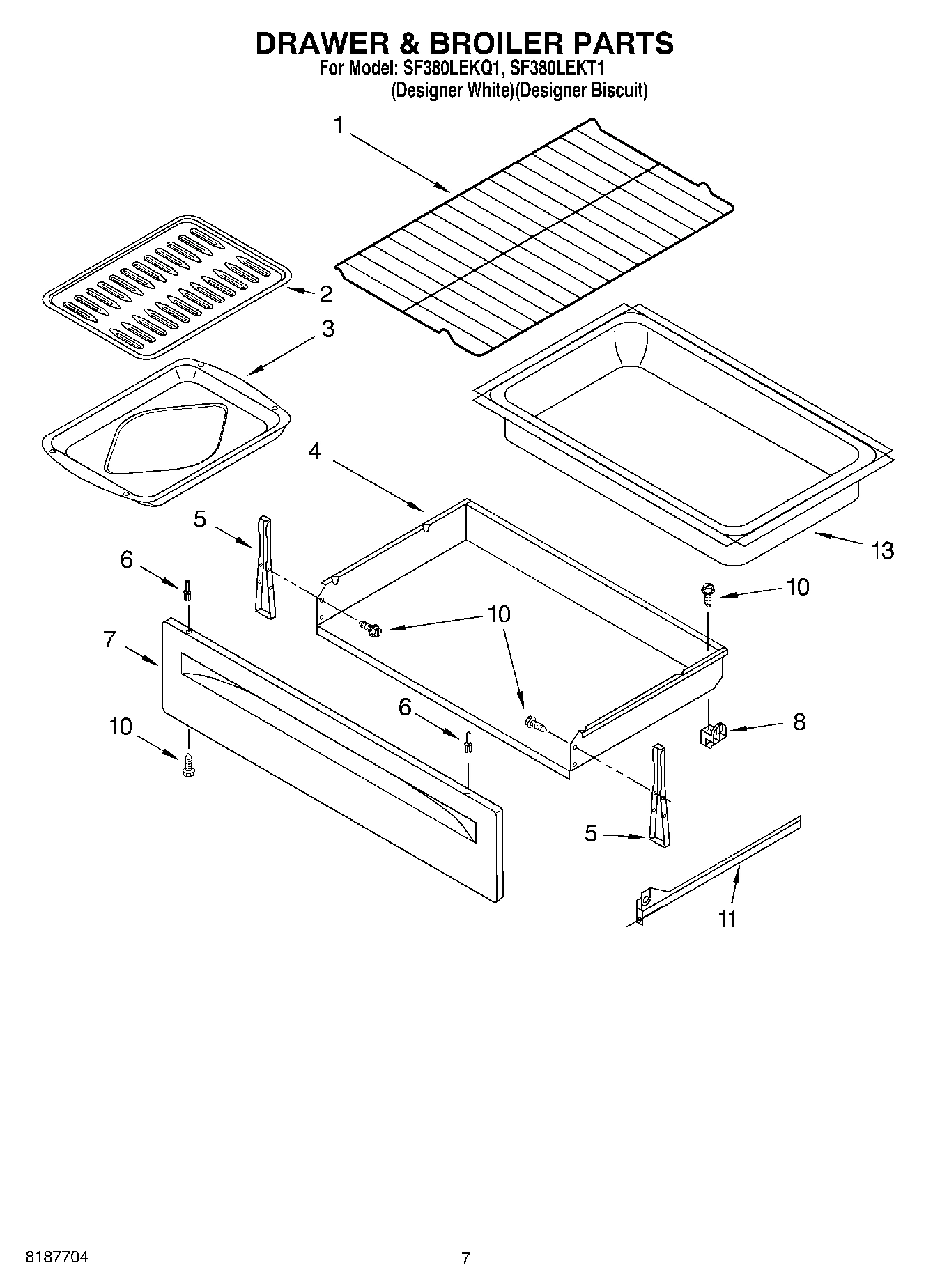05 - DRAWER & BROILER PARTS