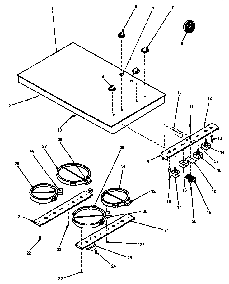 01 - COOKTOP ASSY
