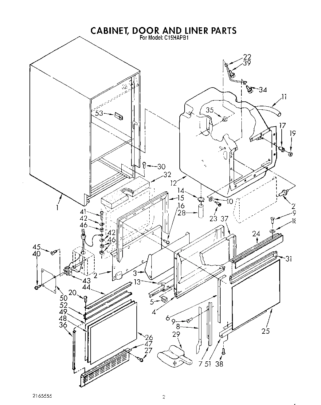 02 - CABINET, DOOR AND LINER, LITERATURE