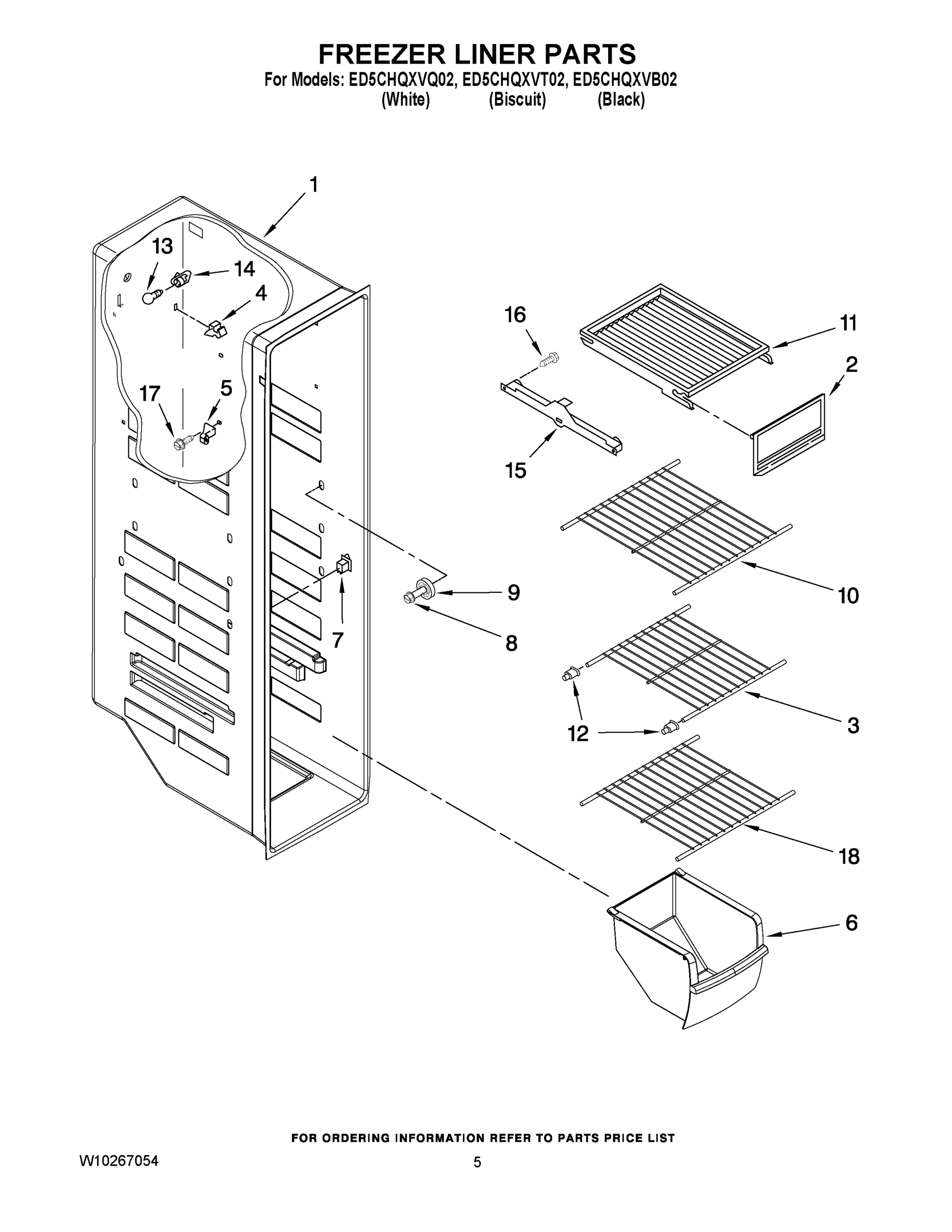 04 - FREEZER LINER PARTS