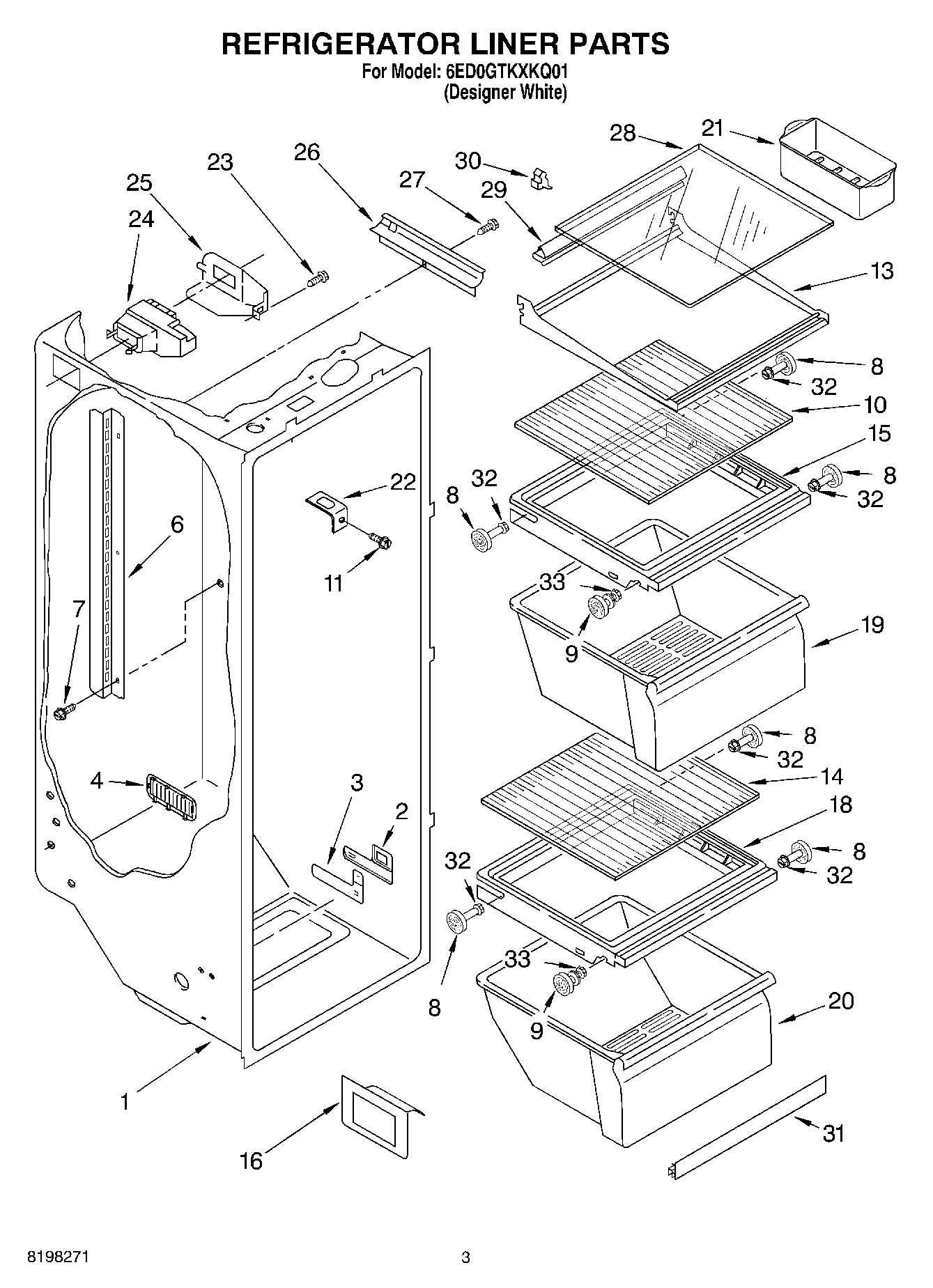 02 - REFRIGERATOR LINER