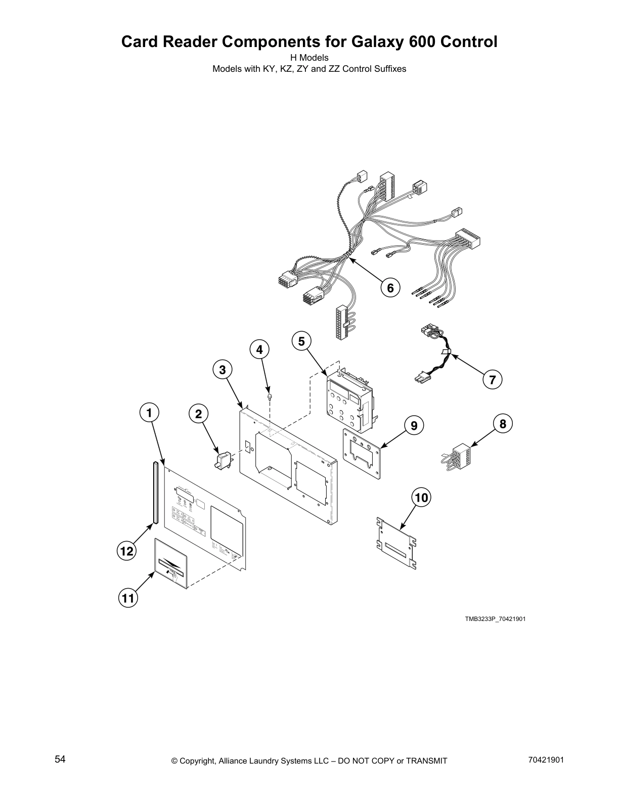 Card Reader Components for Galaxy 600 Control