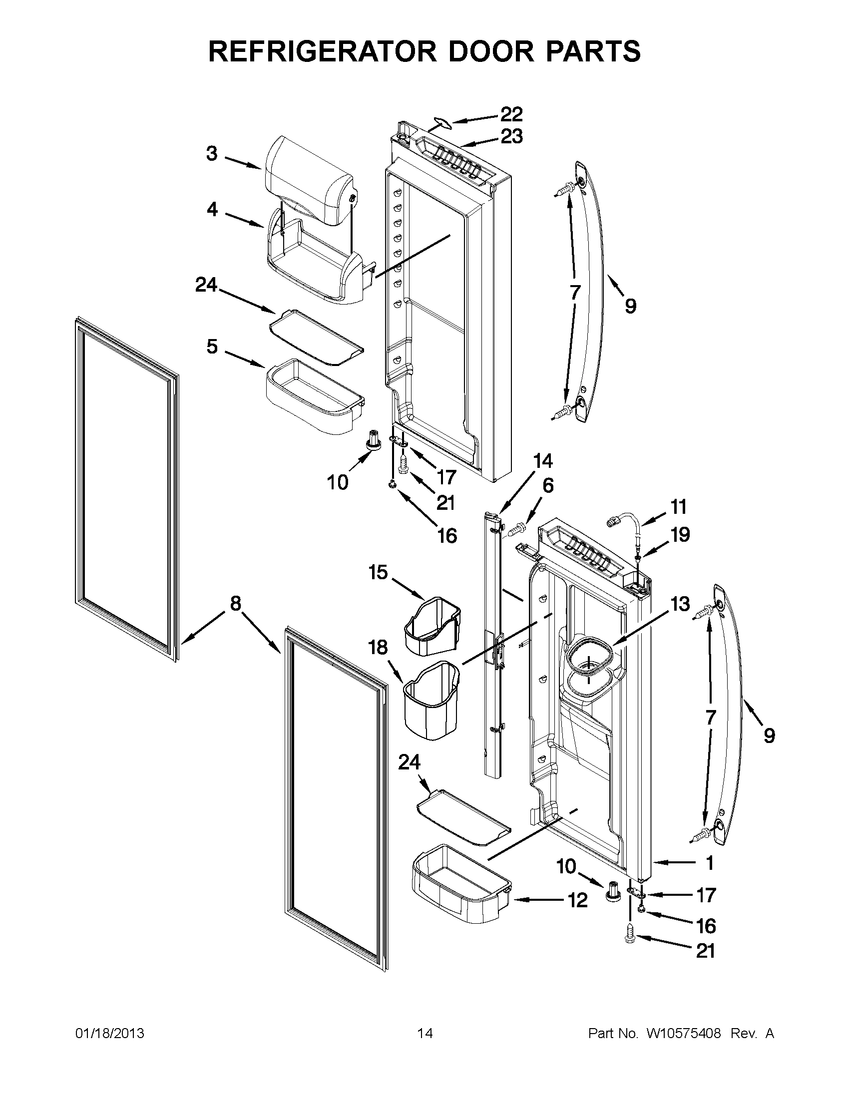 07 - REFRIGERATOR DOOR PARTS