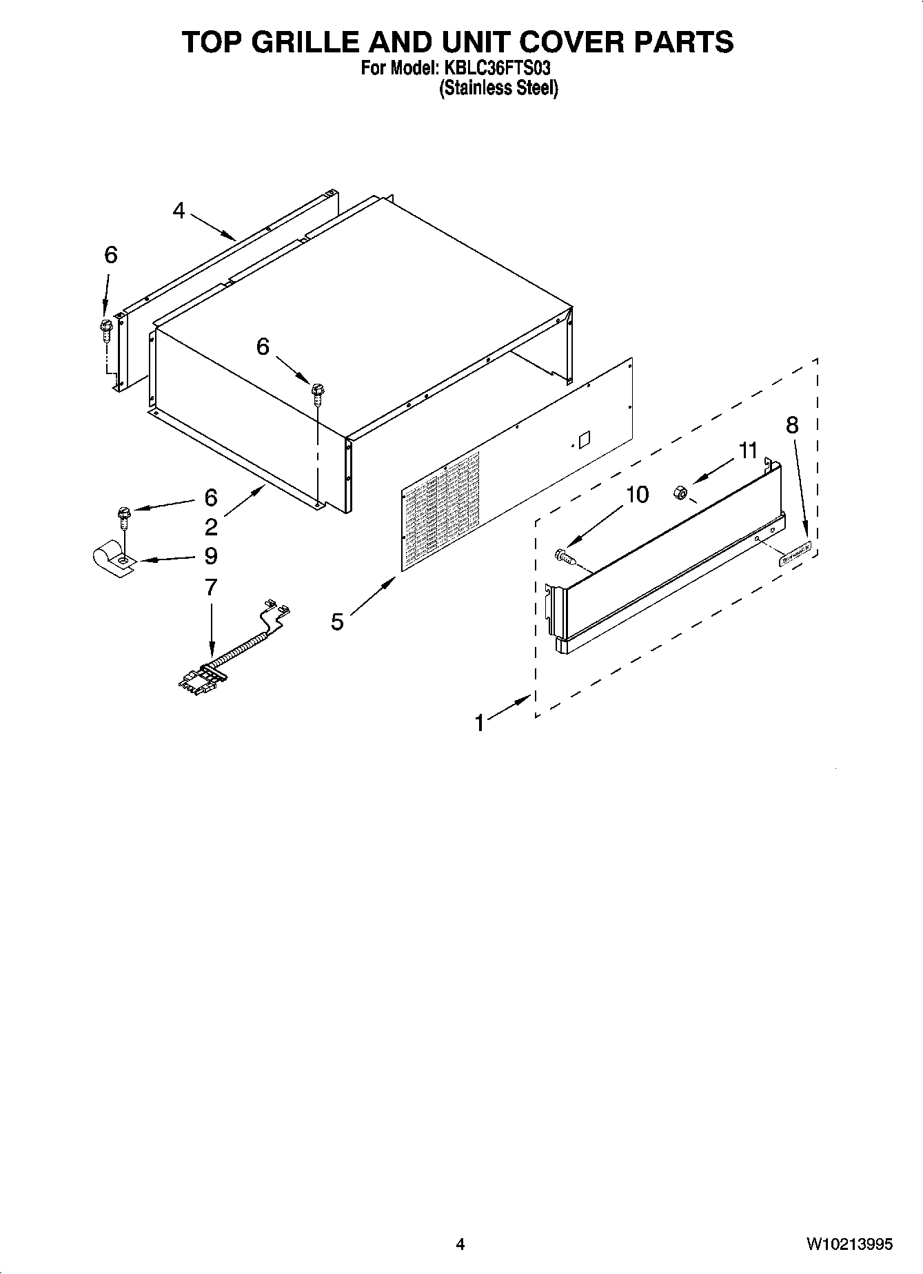 03 - TOP GRILLE AND UNIT COVER PARTS
