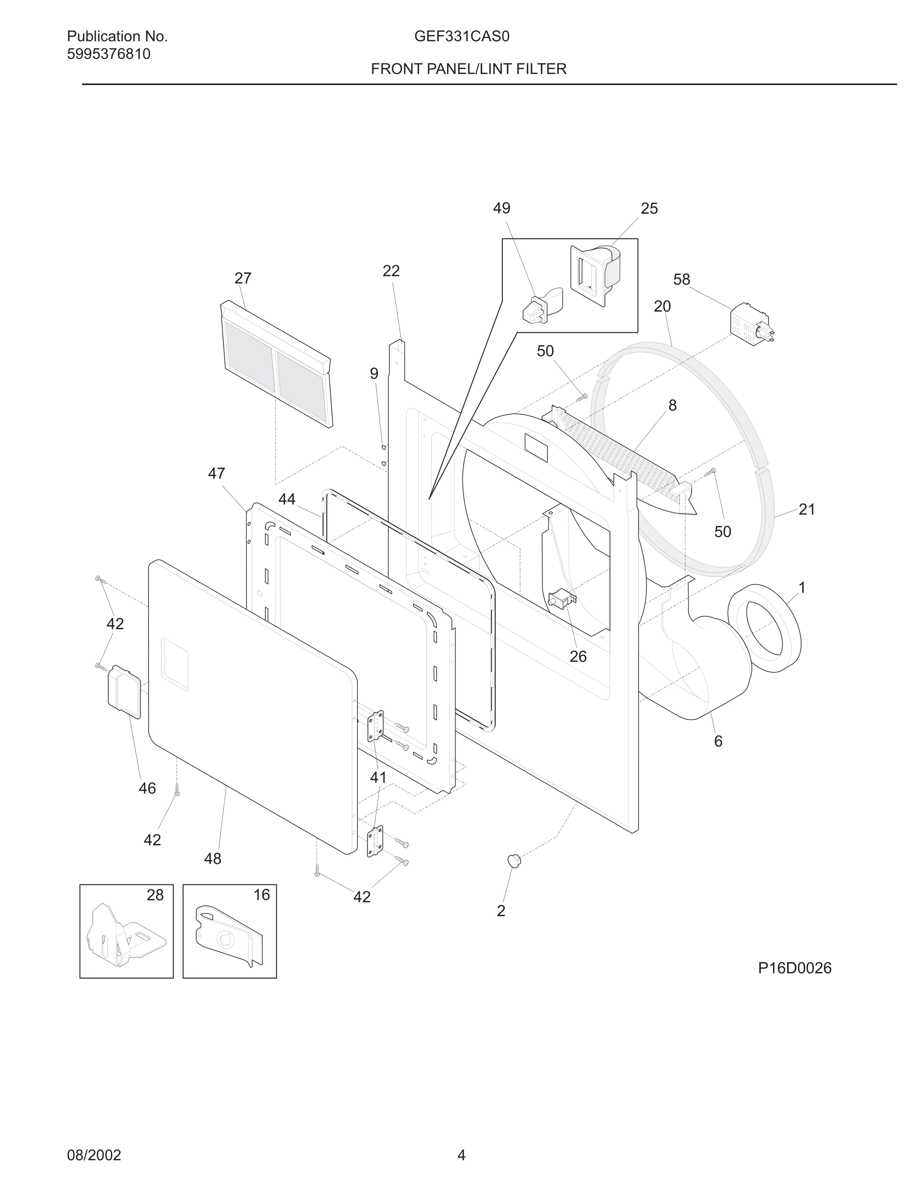 05 - FRONT PANEL/LINT FILTER