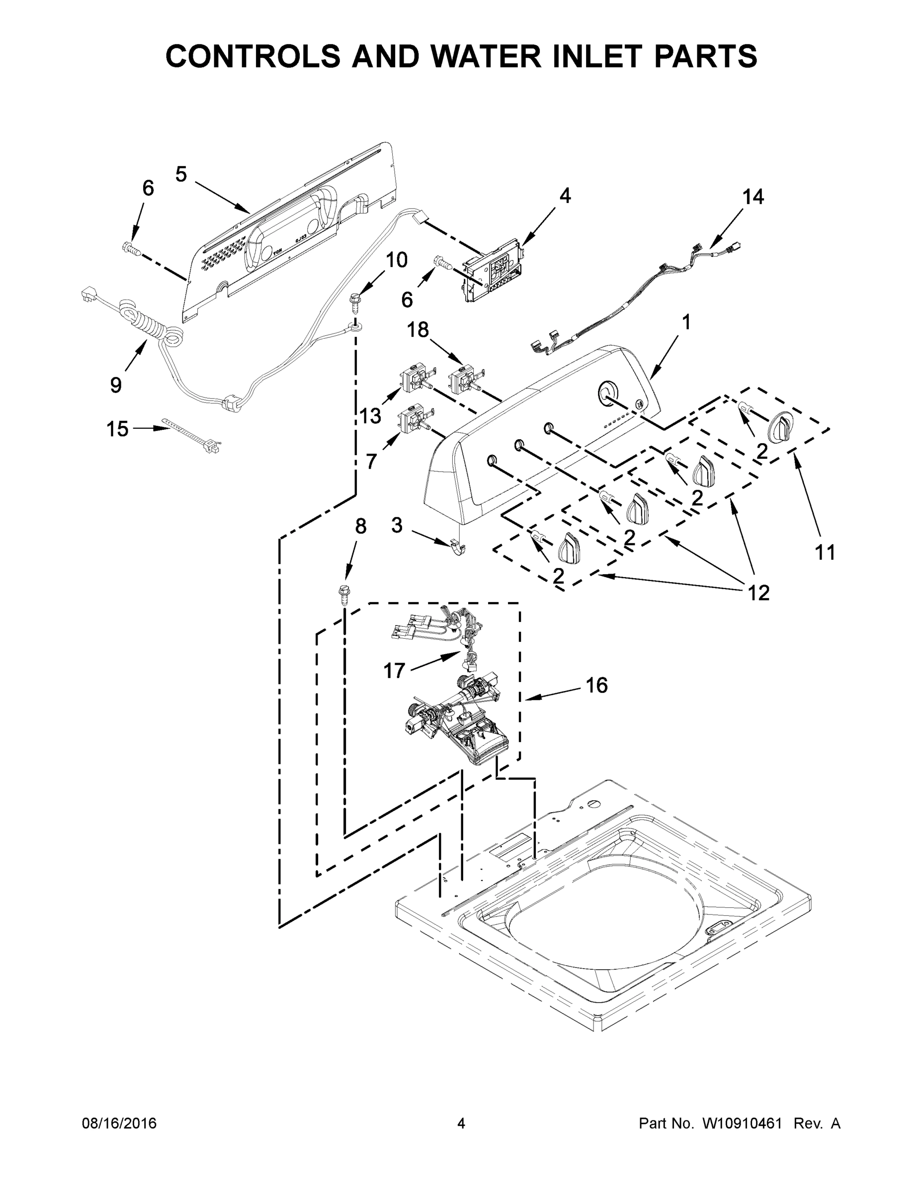03 - CONTROLS AND WATER INLET PARTS