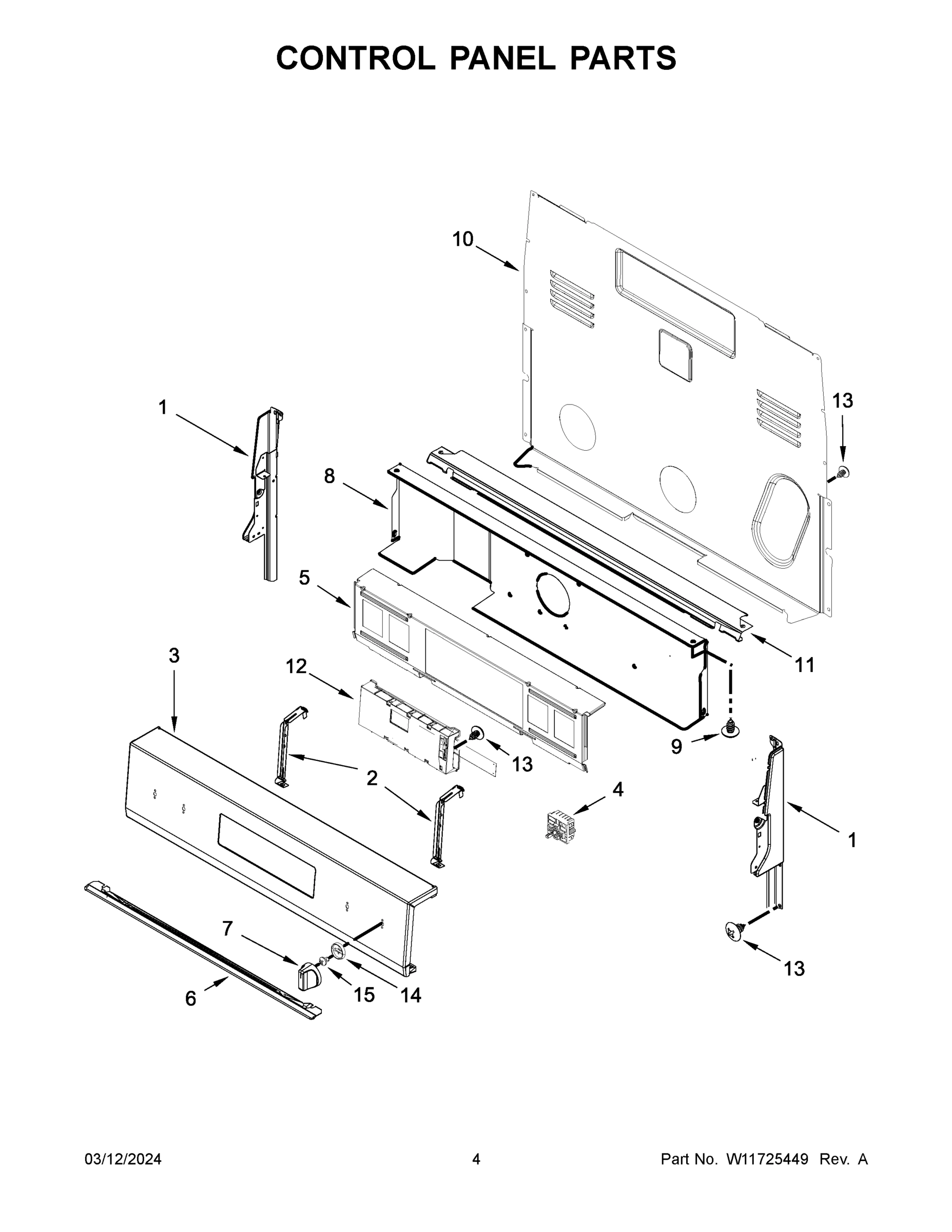 03 - CONTROL PANEL PARTS