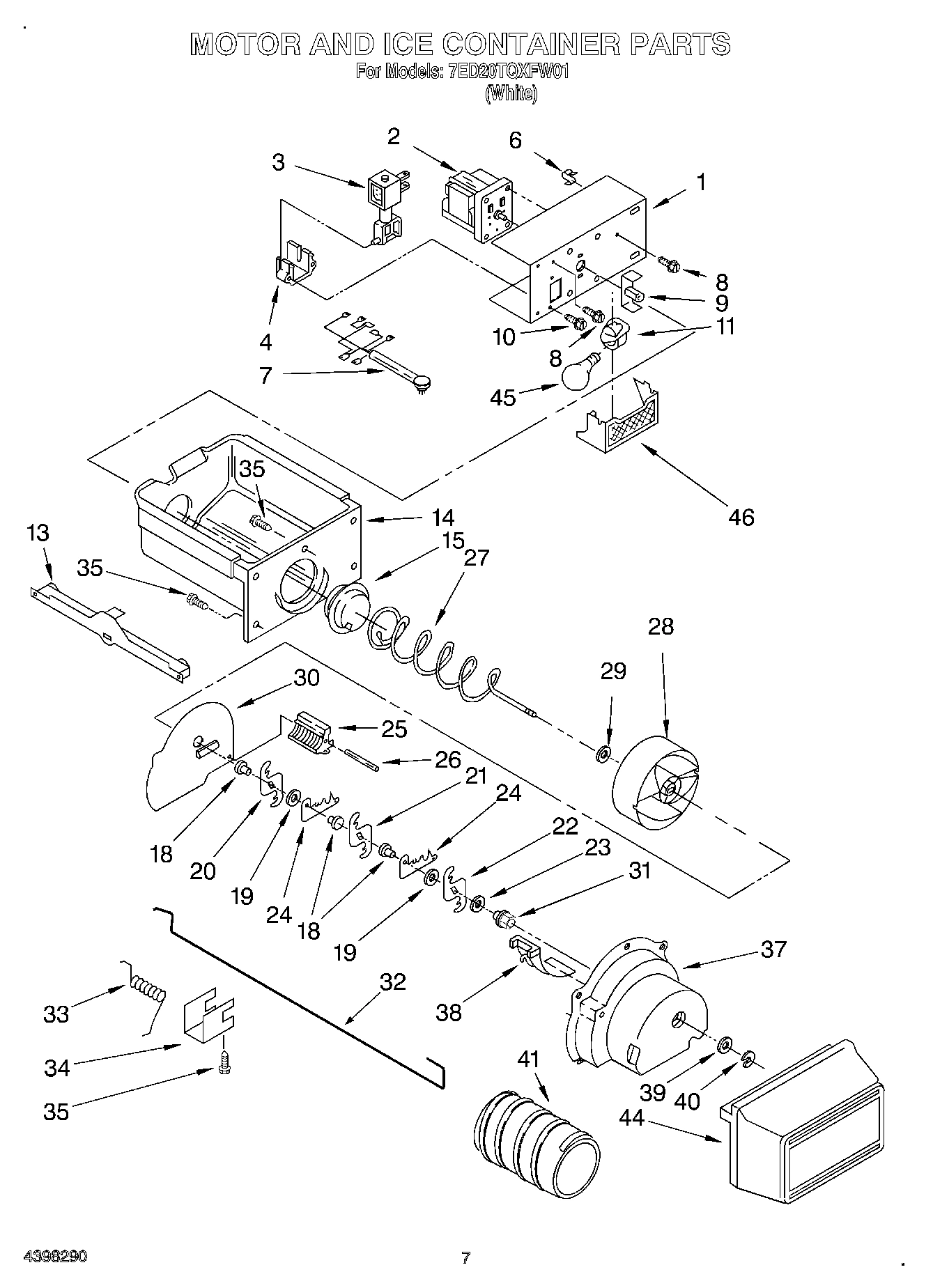 05 - MOTOR AND ICE CONTAINER