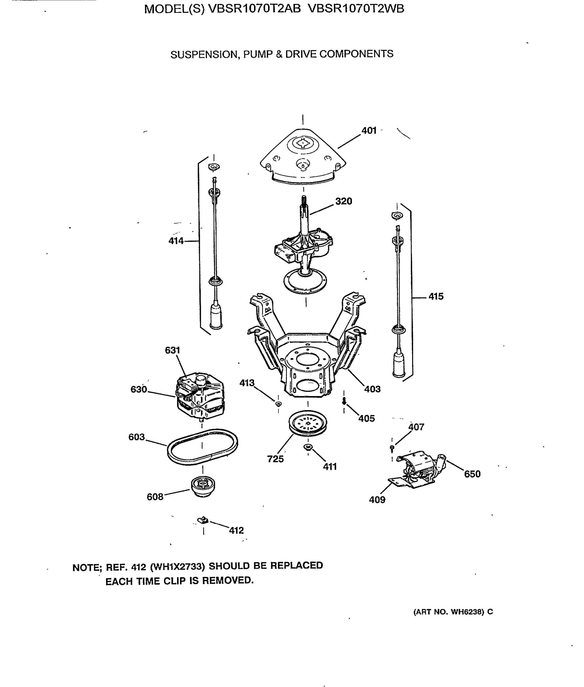 SUSPENSION, PUMP & DRIVE COMPONENTS