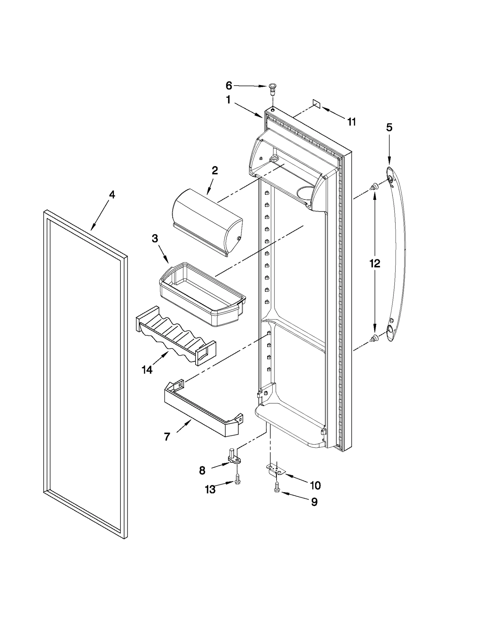 REFRIGERATOR DOOR PARTS