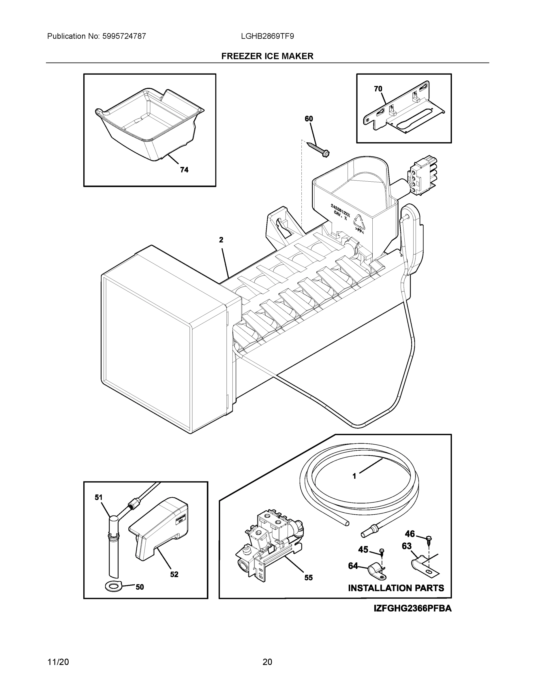 10 - FREEZER ICE MAKER