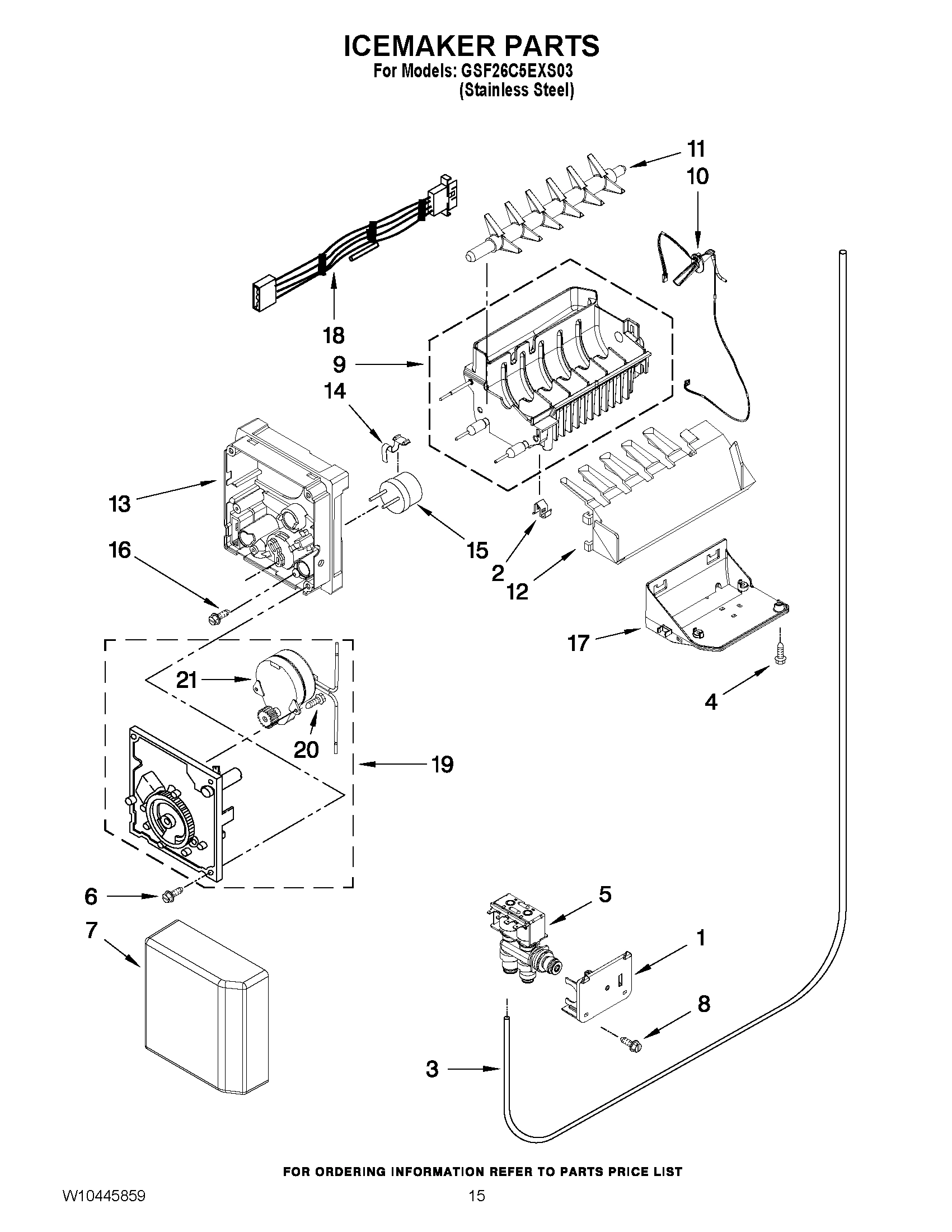 10 - ICEMAKER PARTS
