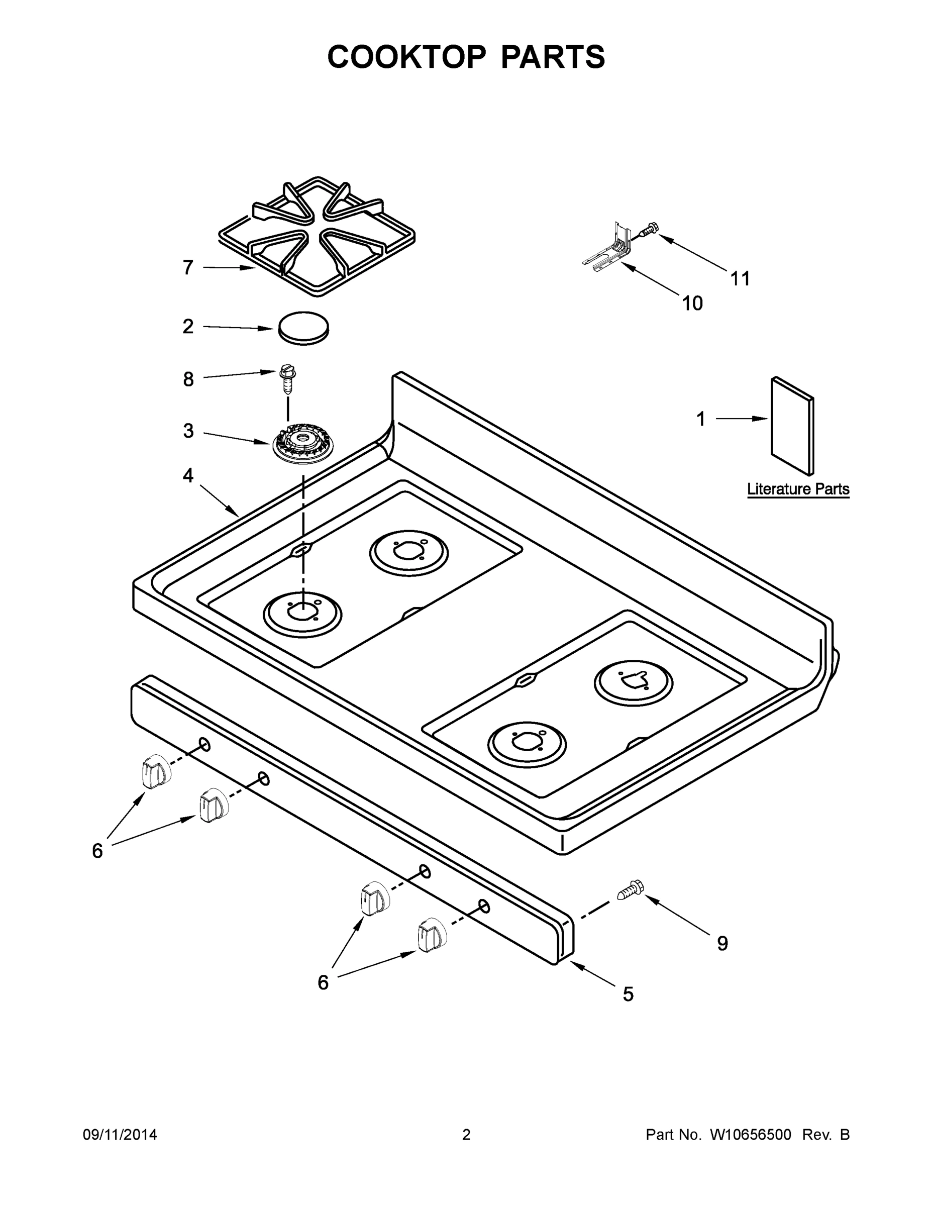 02 - COOKTOP PARTS