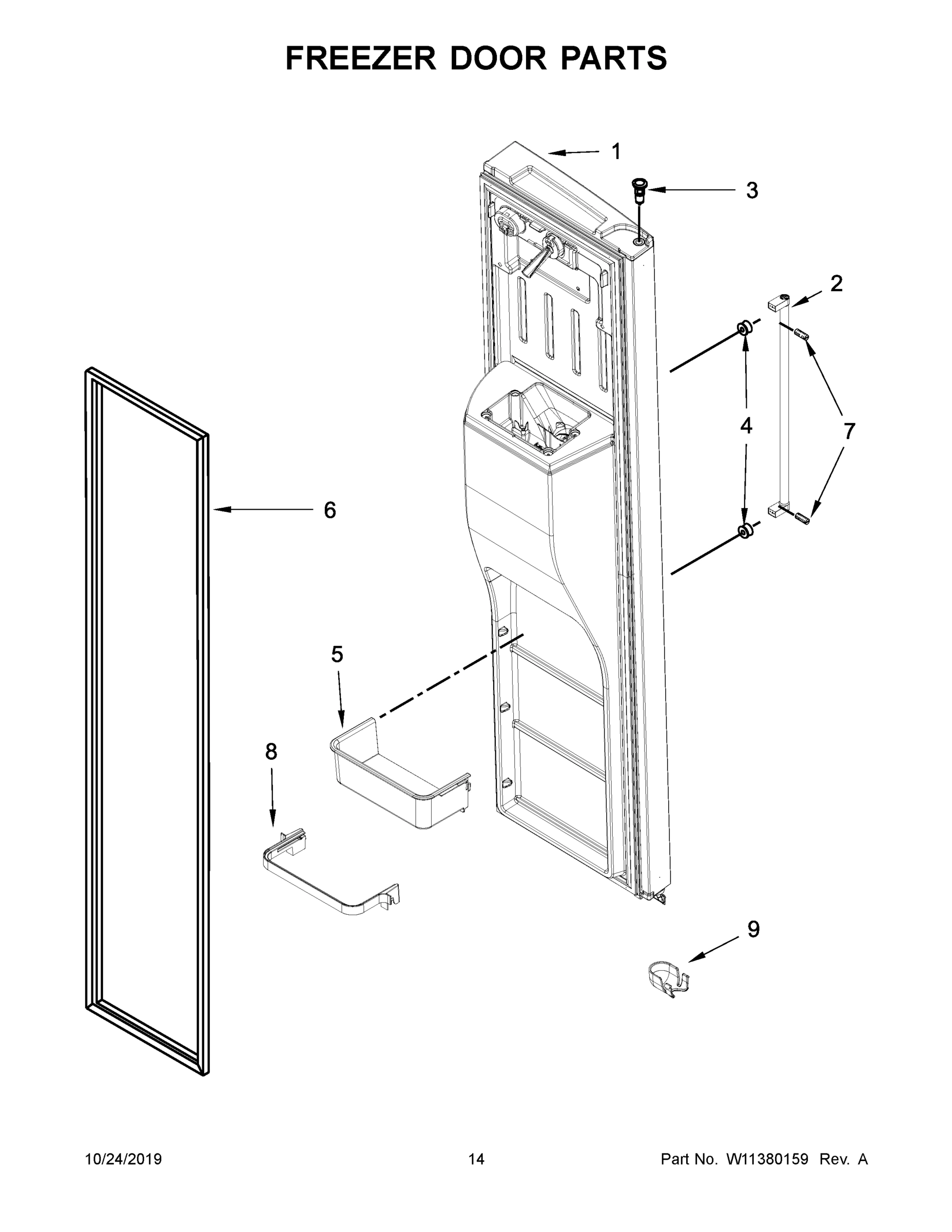 08 - FREEZER DOOR PARTS