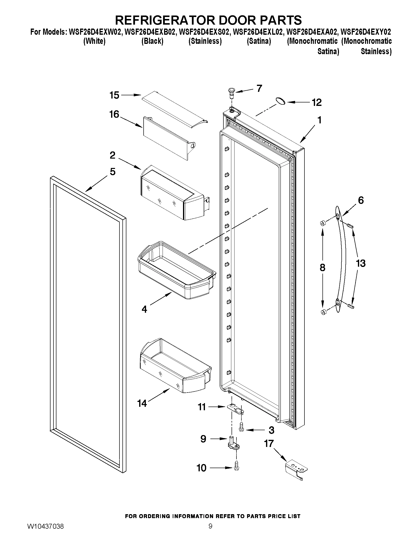 06 - REFRIGERATOR DOOR PARTS