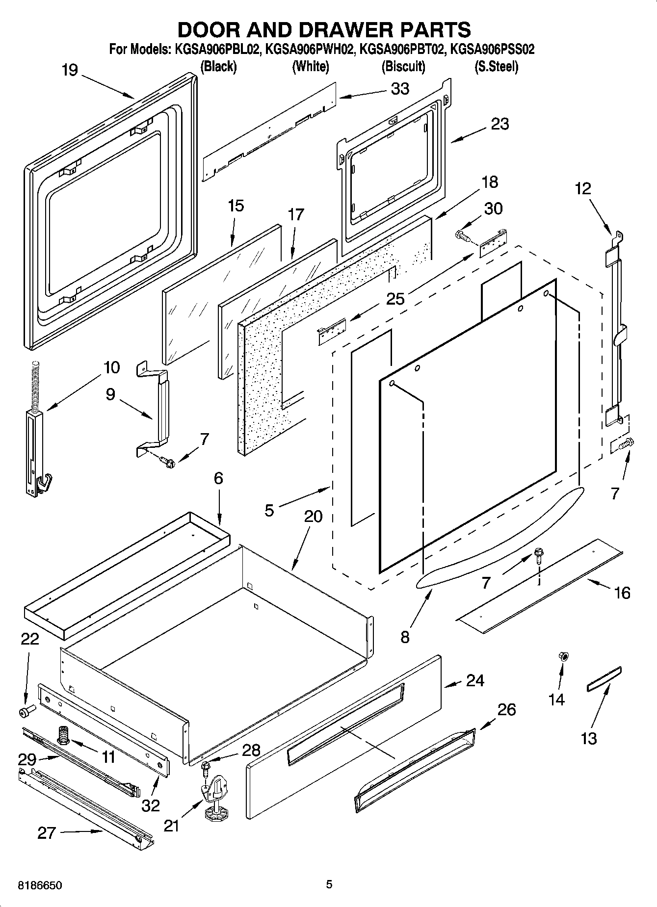 03 - DOOR AND DRAWER PARTS