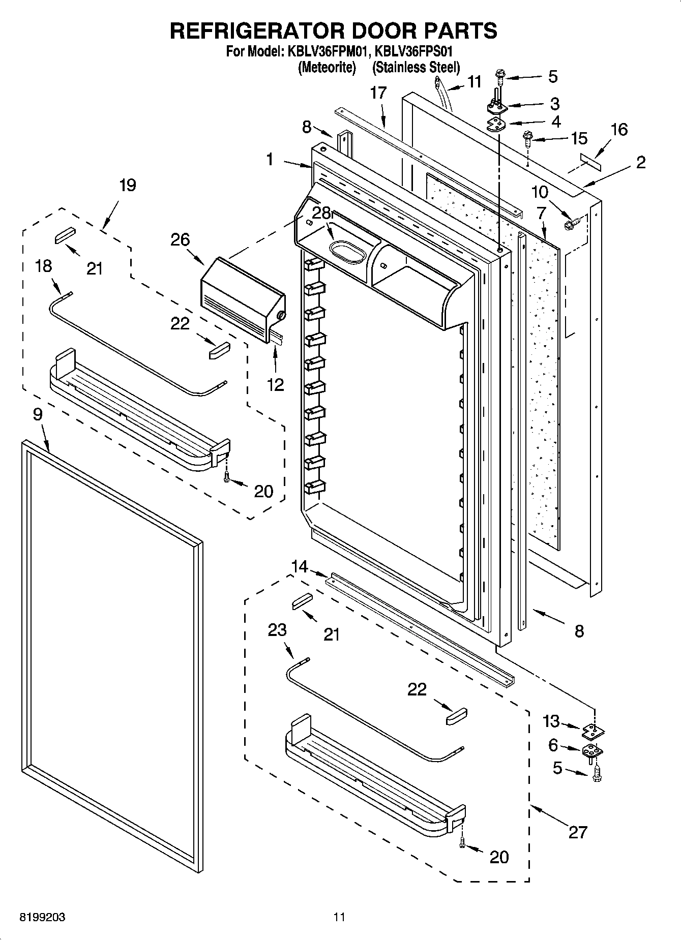 07 - REFRIGERATOR DOOR PARTS