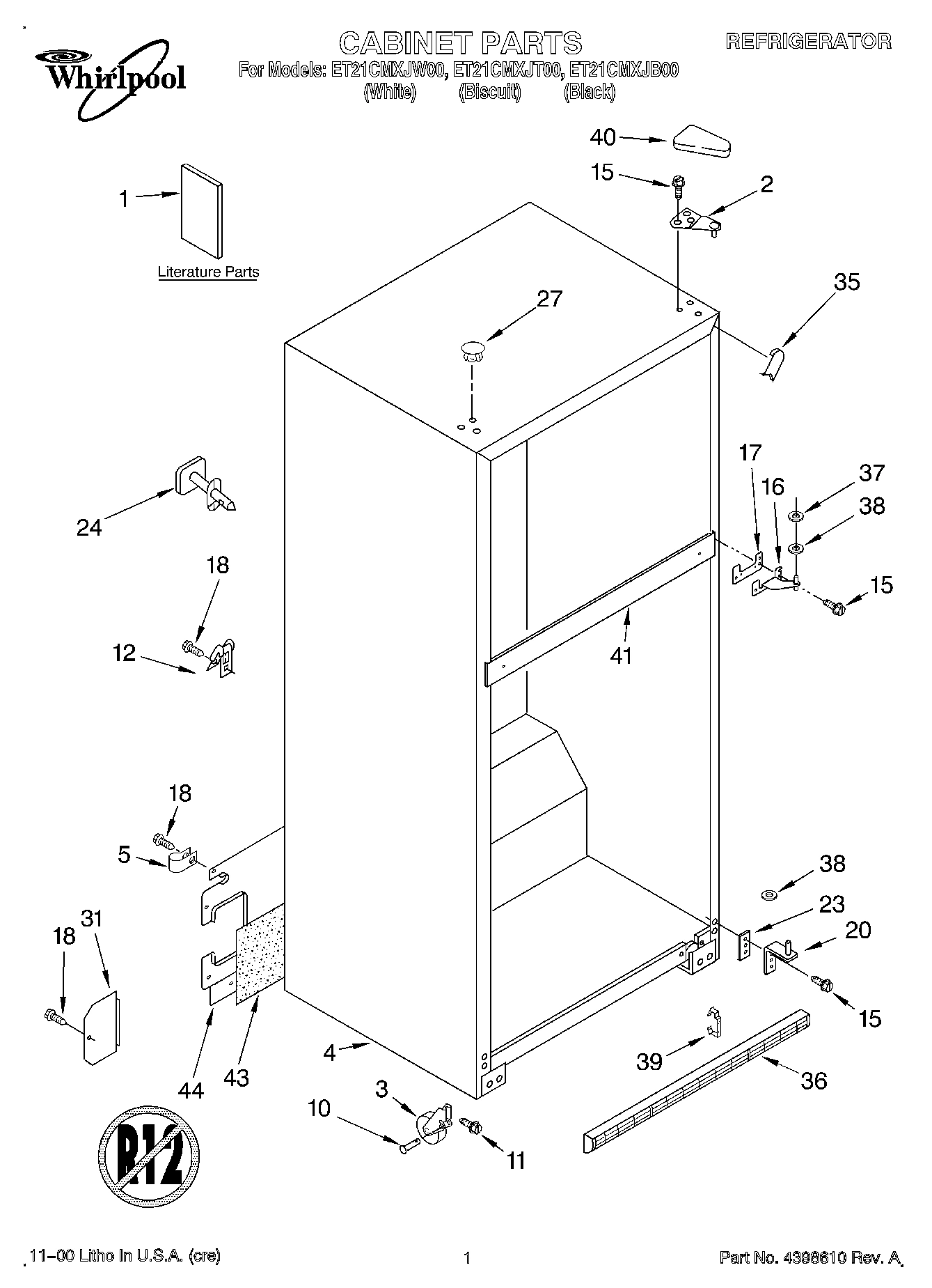 01 - CABINET, LITERATURE