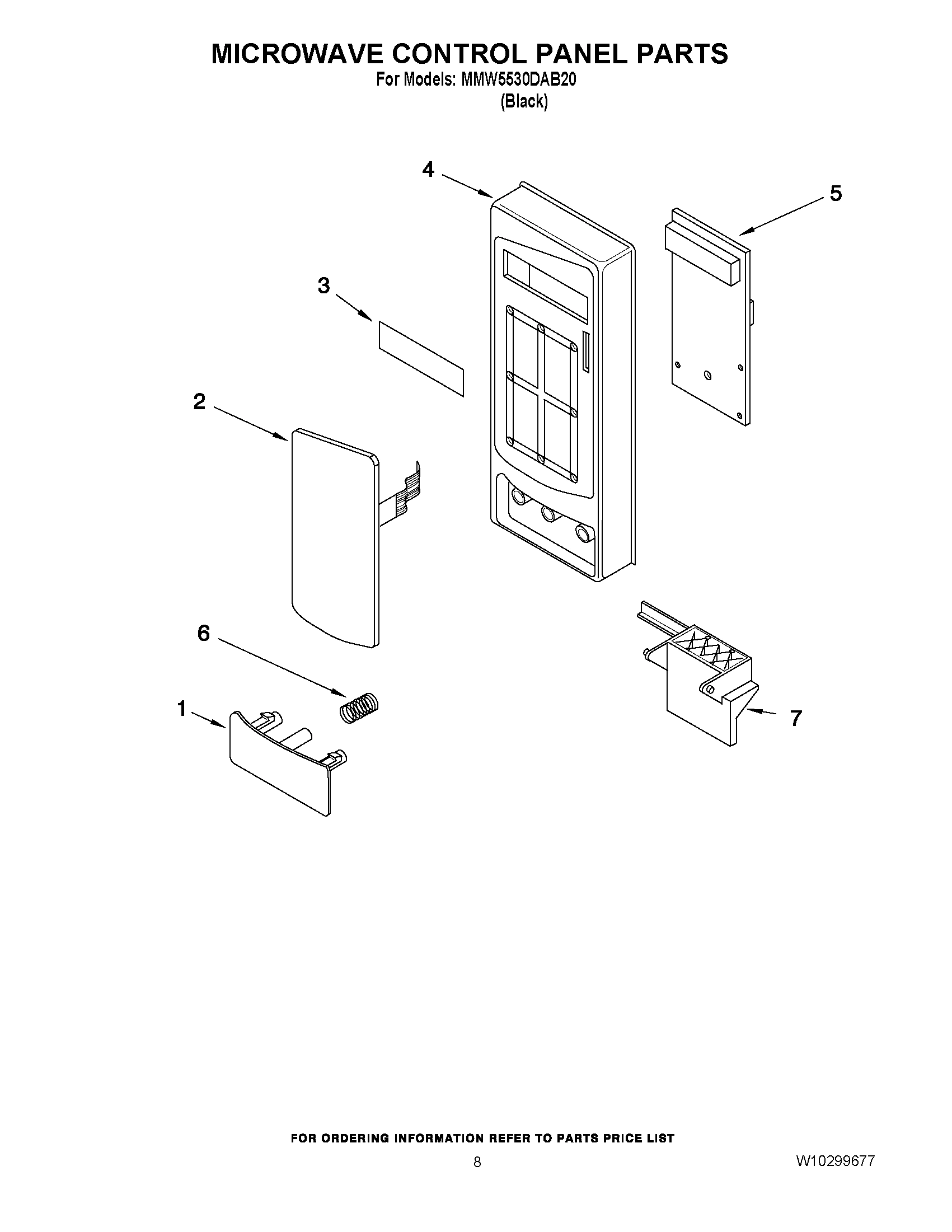 06 - MICROWAVE CONTROL PANEL PARTS