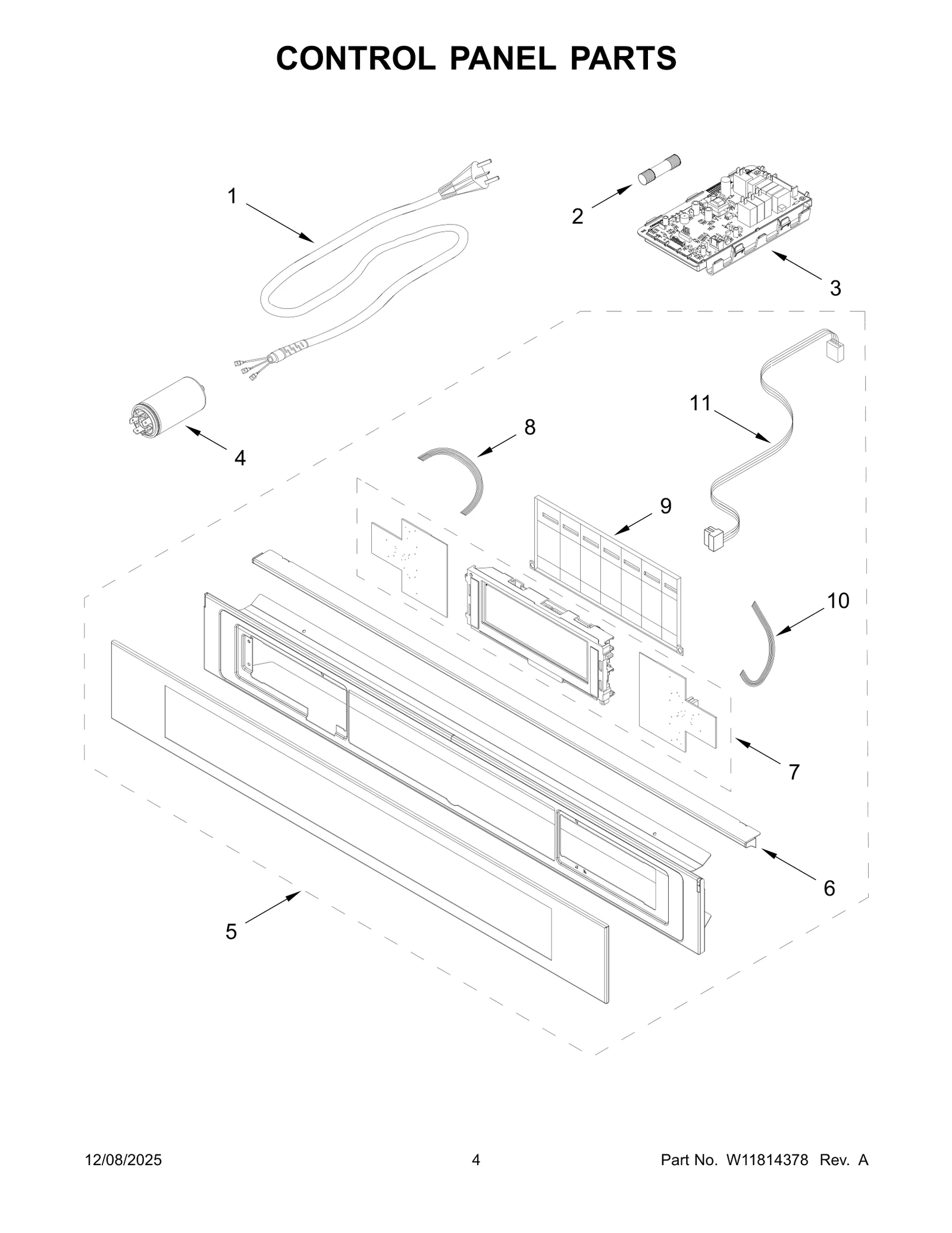 CONTROL PANEL PARTS