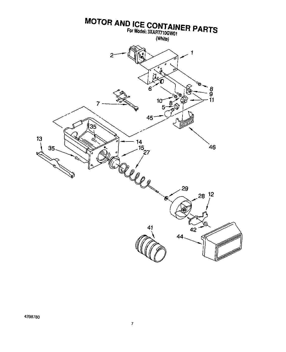 04 - MOTOR AND ICE CONTAINER